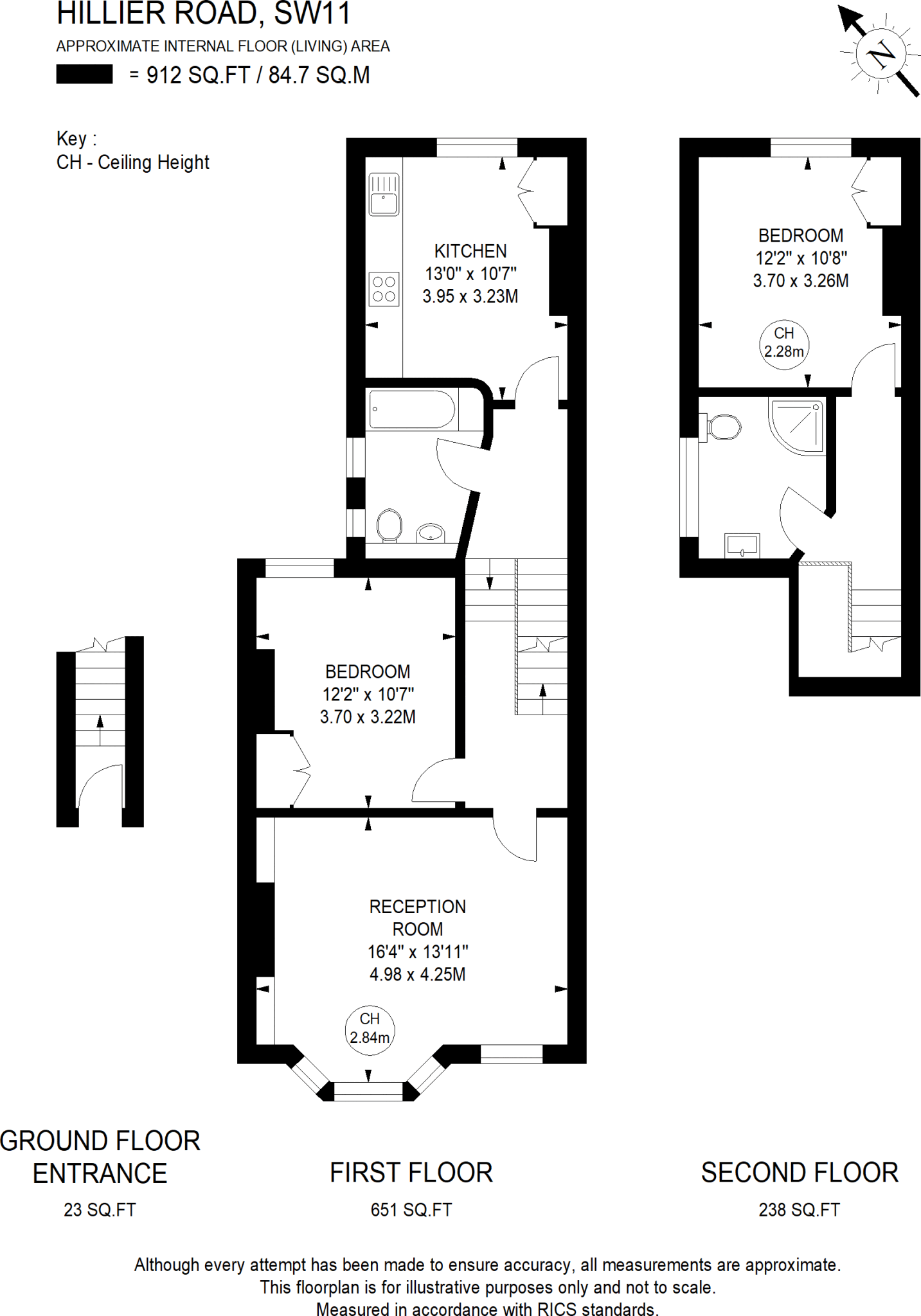 Hillier Road, SW11 floorplan