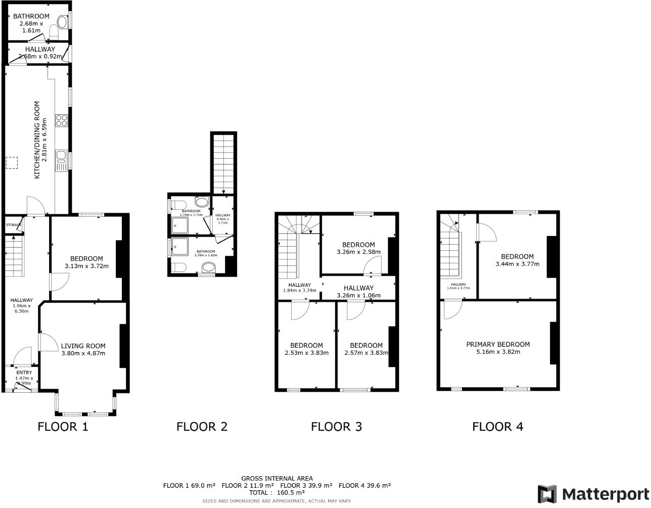 26 Burford Road Forest Fields, Nottingham, Nottingham, NG7 6BD floorplan