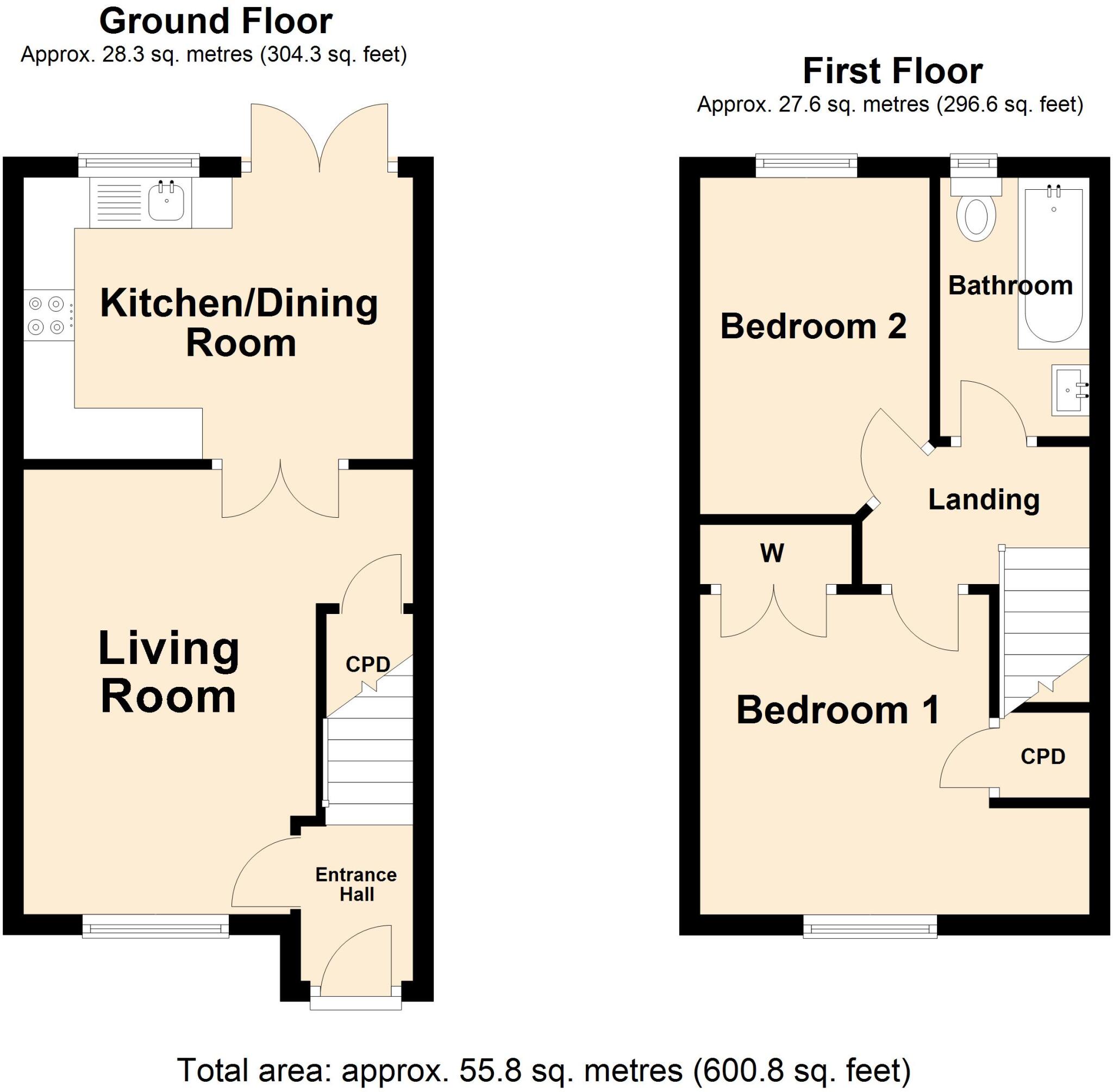 Kipping Close, Hawkinge, Folkestone, Kent, CT18 floorplan