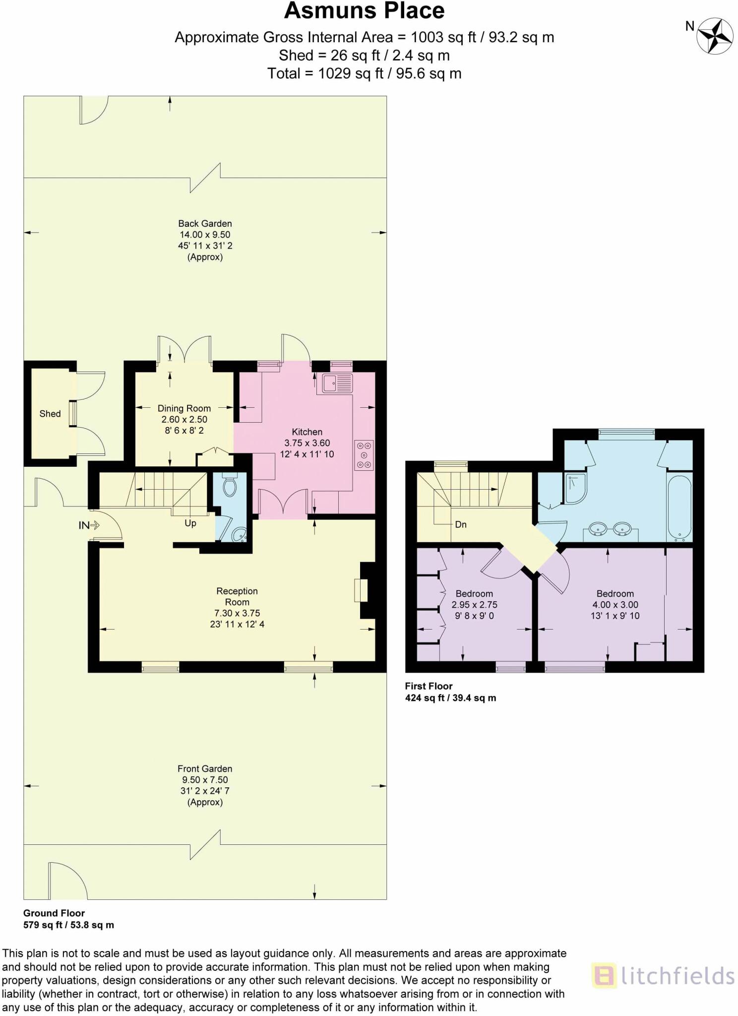 Asmuns Place, Hampstead Garden Suburb, NW11 floorplan