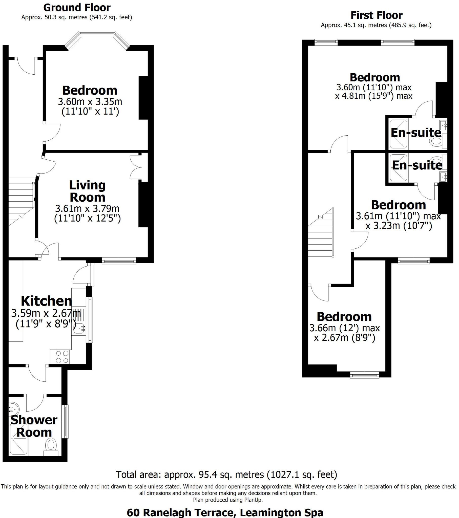 60 Ranelagh Terrace, Leamington Spa floorplan