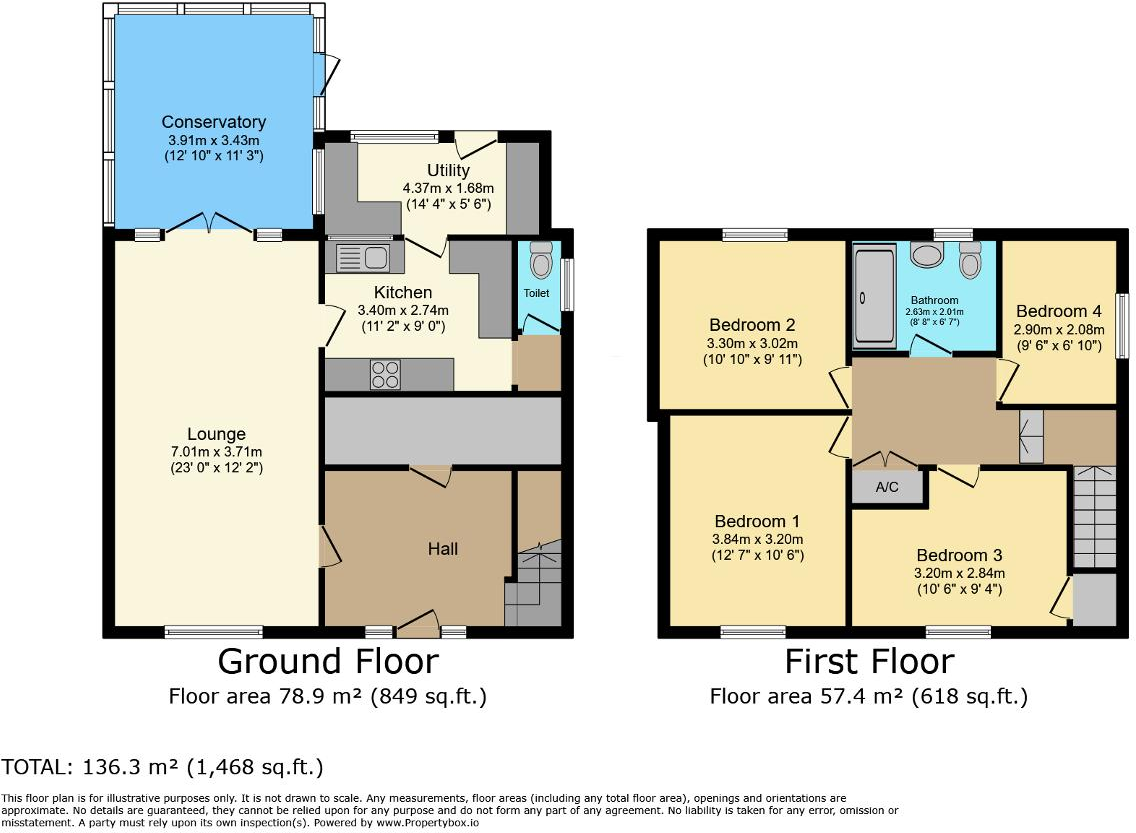 Lynn Road, Walpole Highway, Wisbech, Norfolk, PE14 7QA floorplan