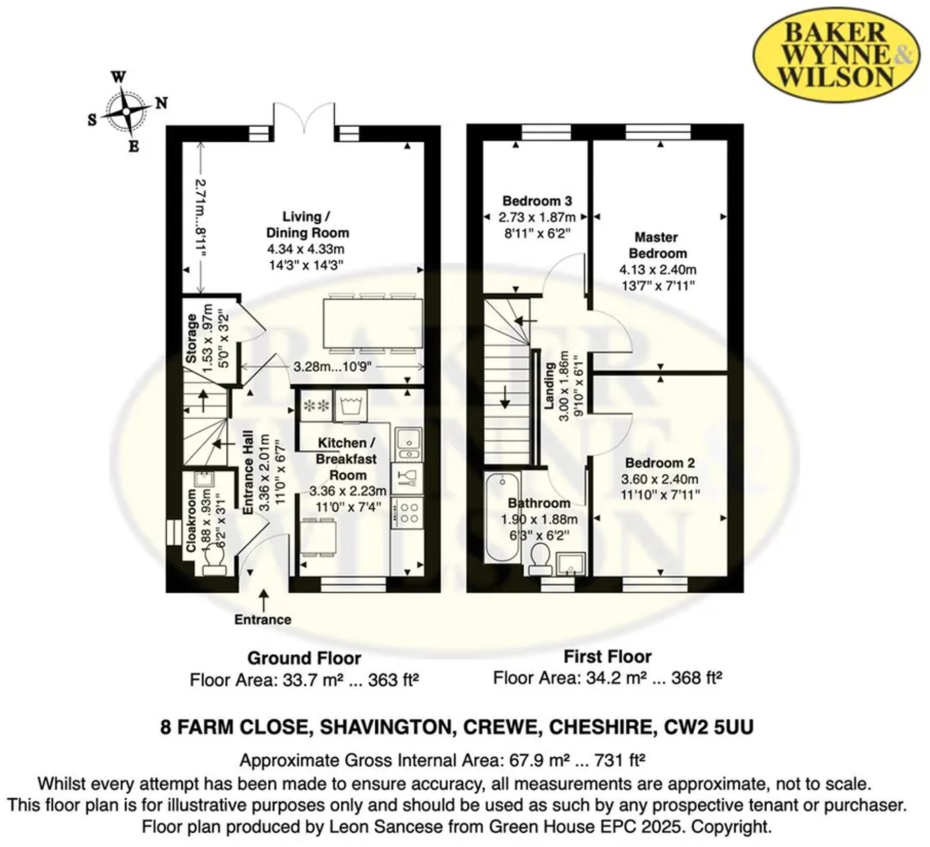 Farm Close, Shavington, CW2 floorplan
