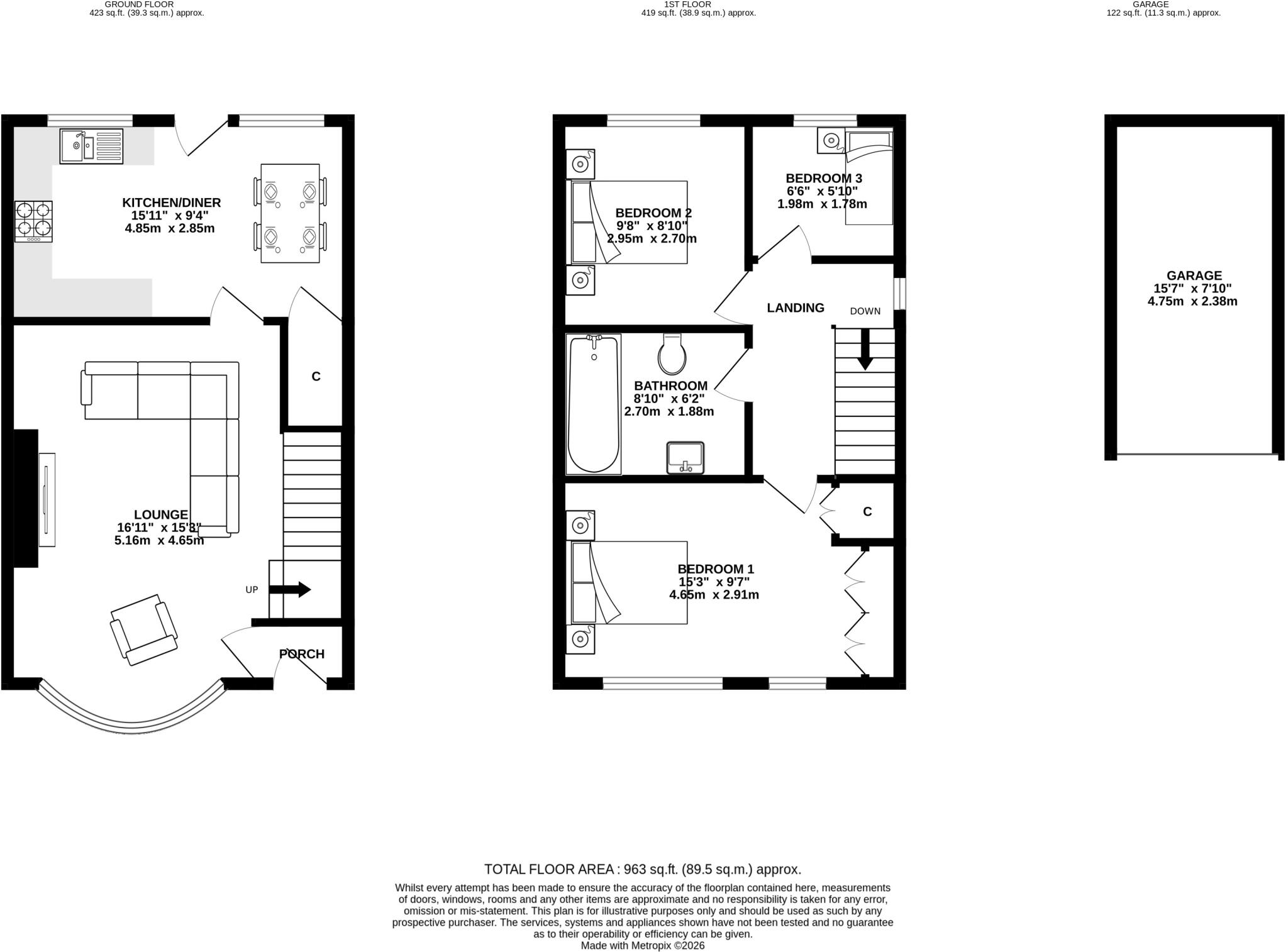 Valley Road, Pudsey, West Yorkshire, LS28 floorplan