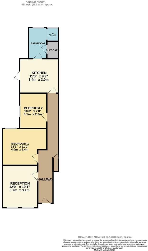 Chewton Road, Walthamstow floorplan
