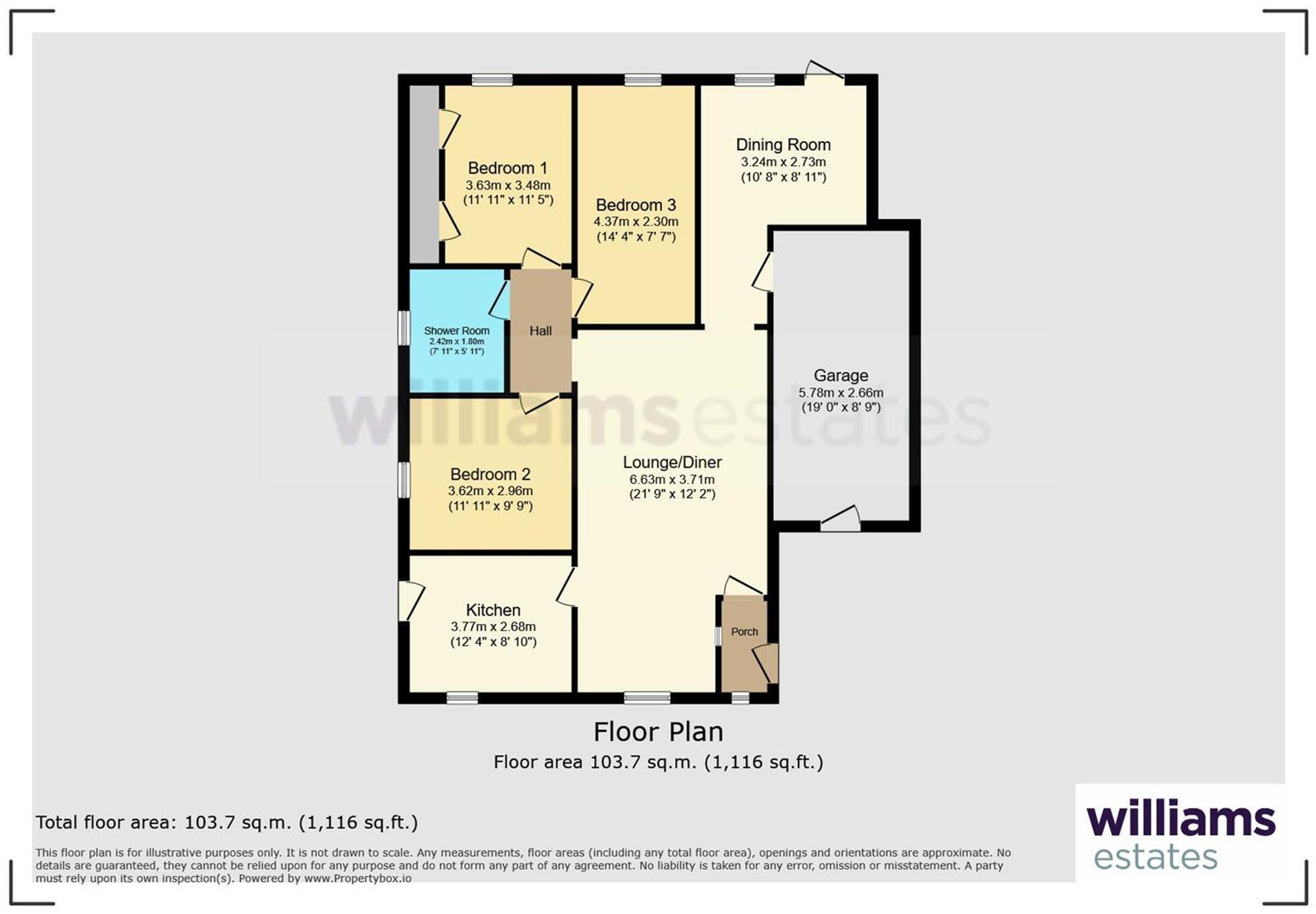 Warren Road, Prestatyn, LL19 floorplan