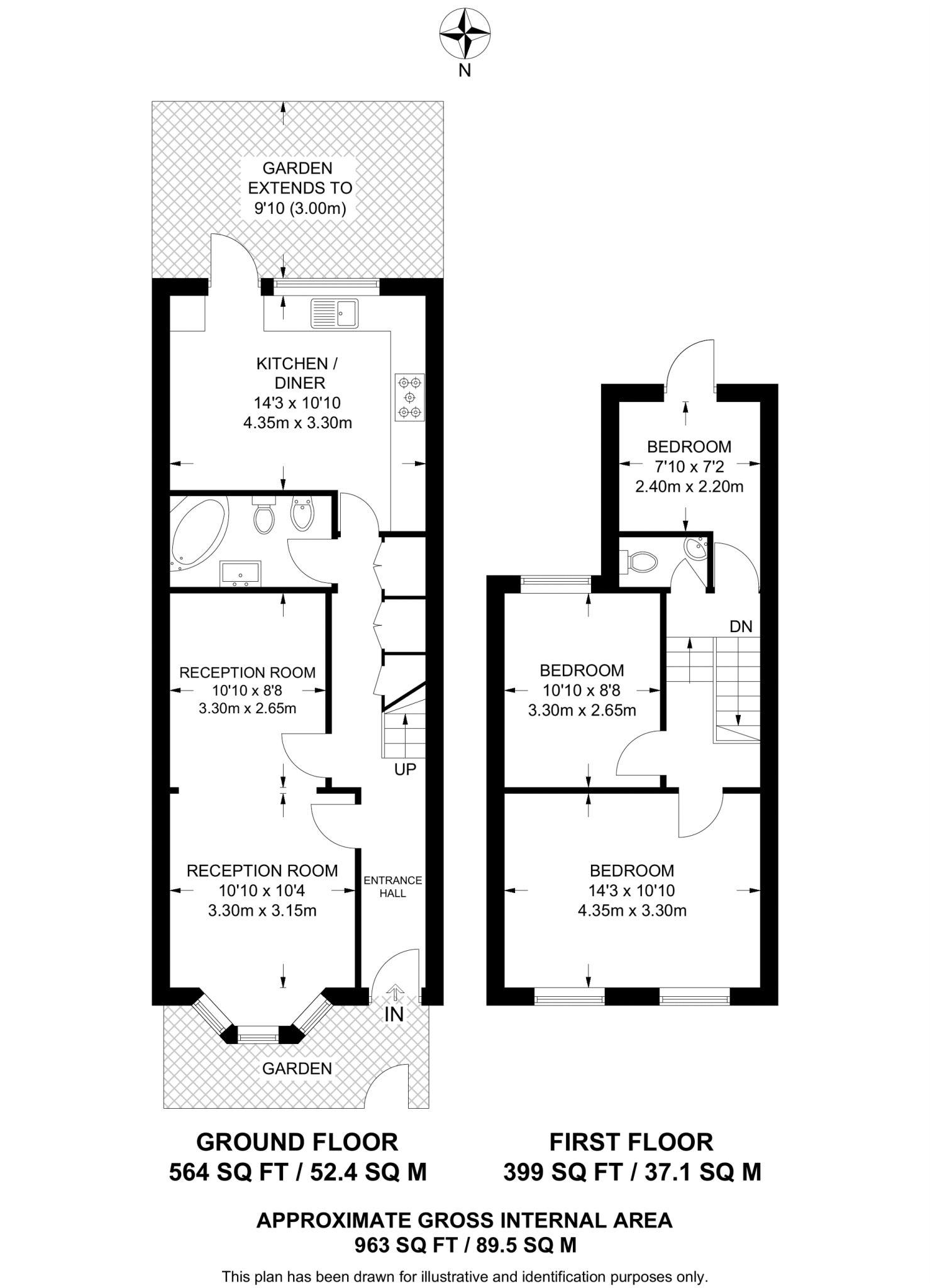 Olinda Road, Stamford Hill, London, N16 floorplan