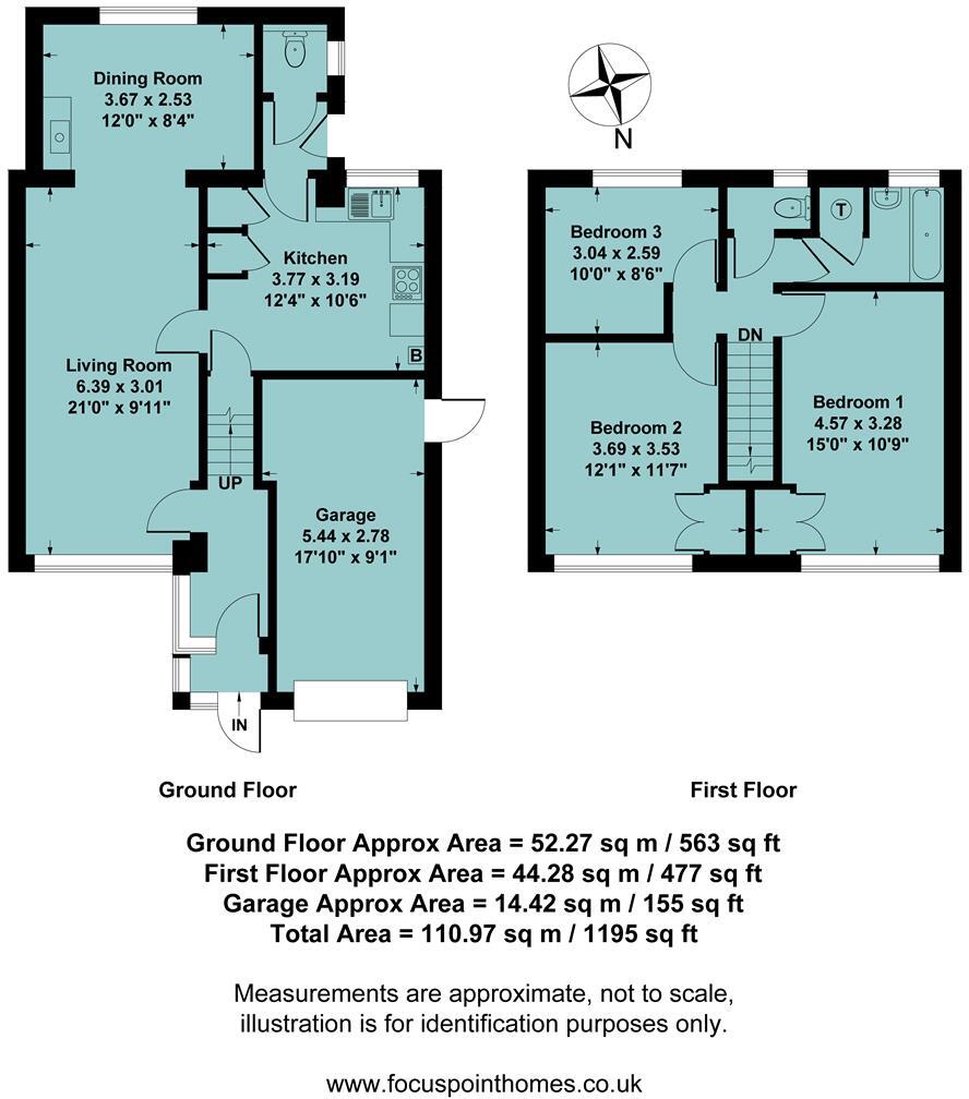 Colesbourne Road, Bloxham - rural views floorplan