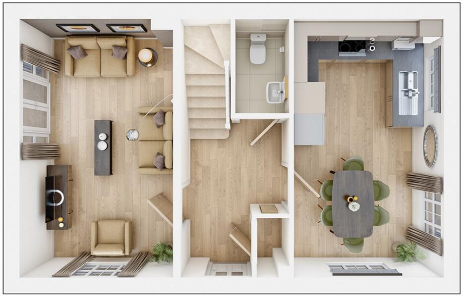 Brooke Way, Stowmarket, Suffolk, IP14 1UH floorplan