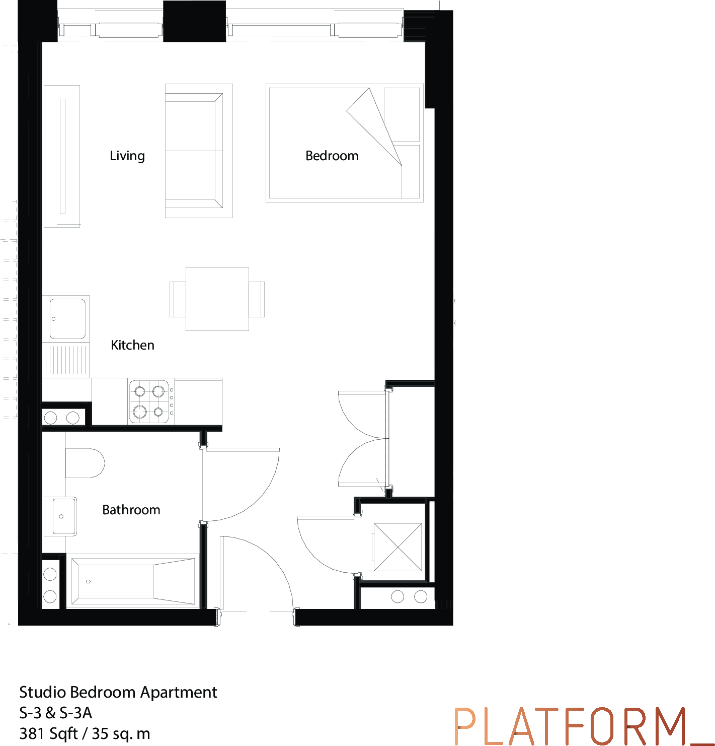 Platform Block D, Warroch Street, Glasgow, Glasgow City floorplan