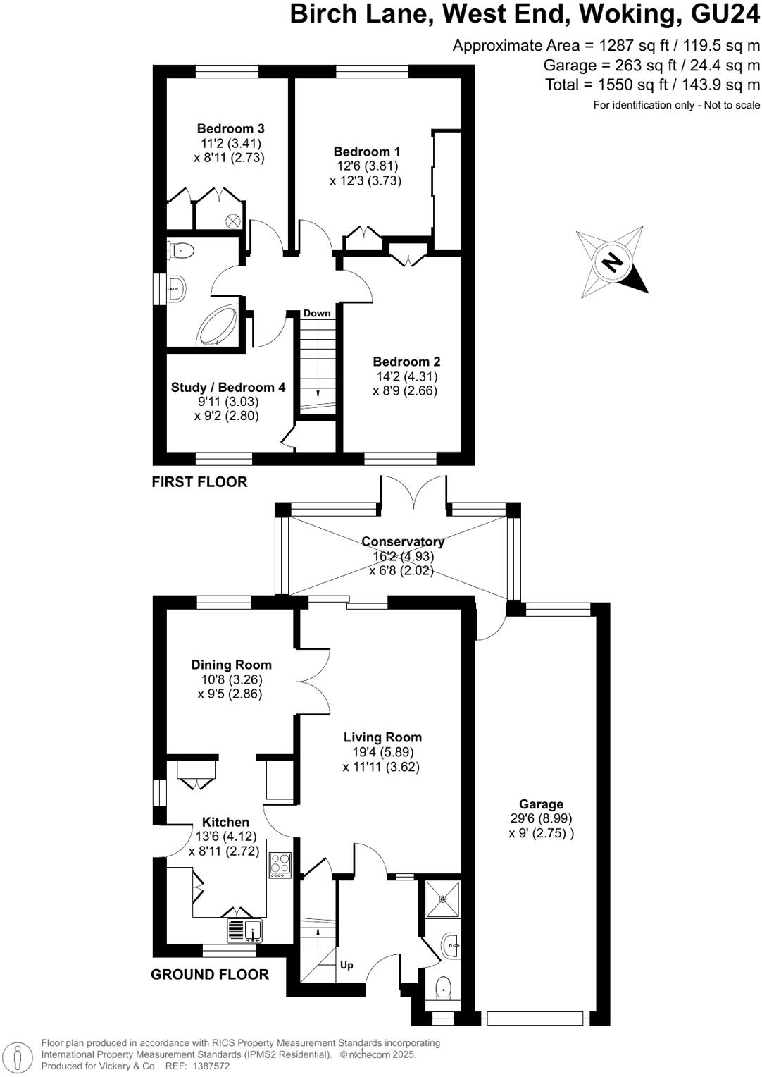 Birch Lane, West End, Woking, Surrey, GU24 floorplan