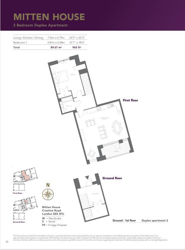 Mitten House, Creative Road, London, SE8 3FU floorplan