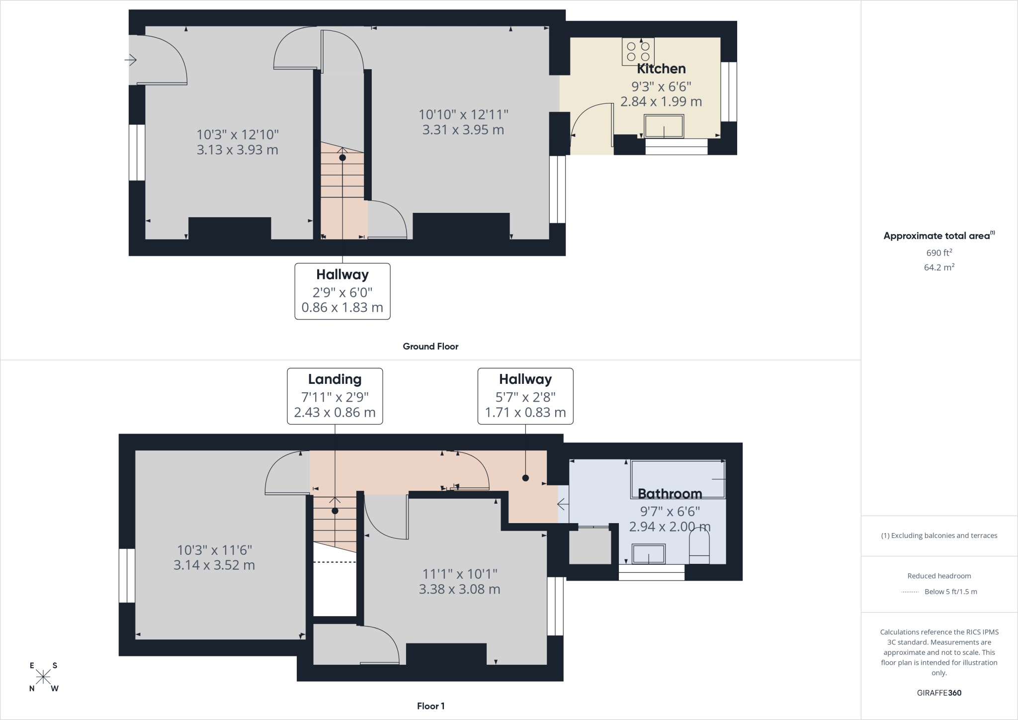 London Street, New Whittington, Chesterfield floorplan