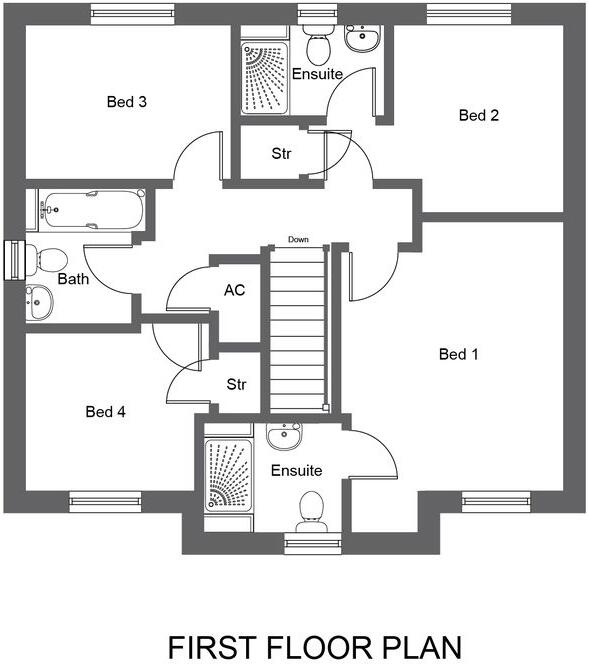 Gerddi Rhosyn, Kilgetty, Pembrokeshire, SA68 floorplan