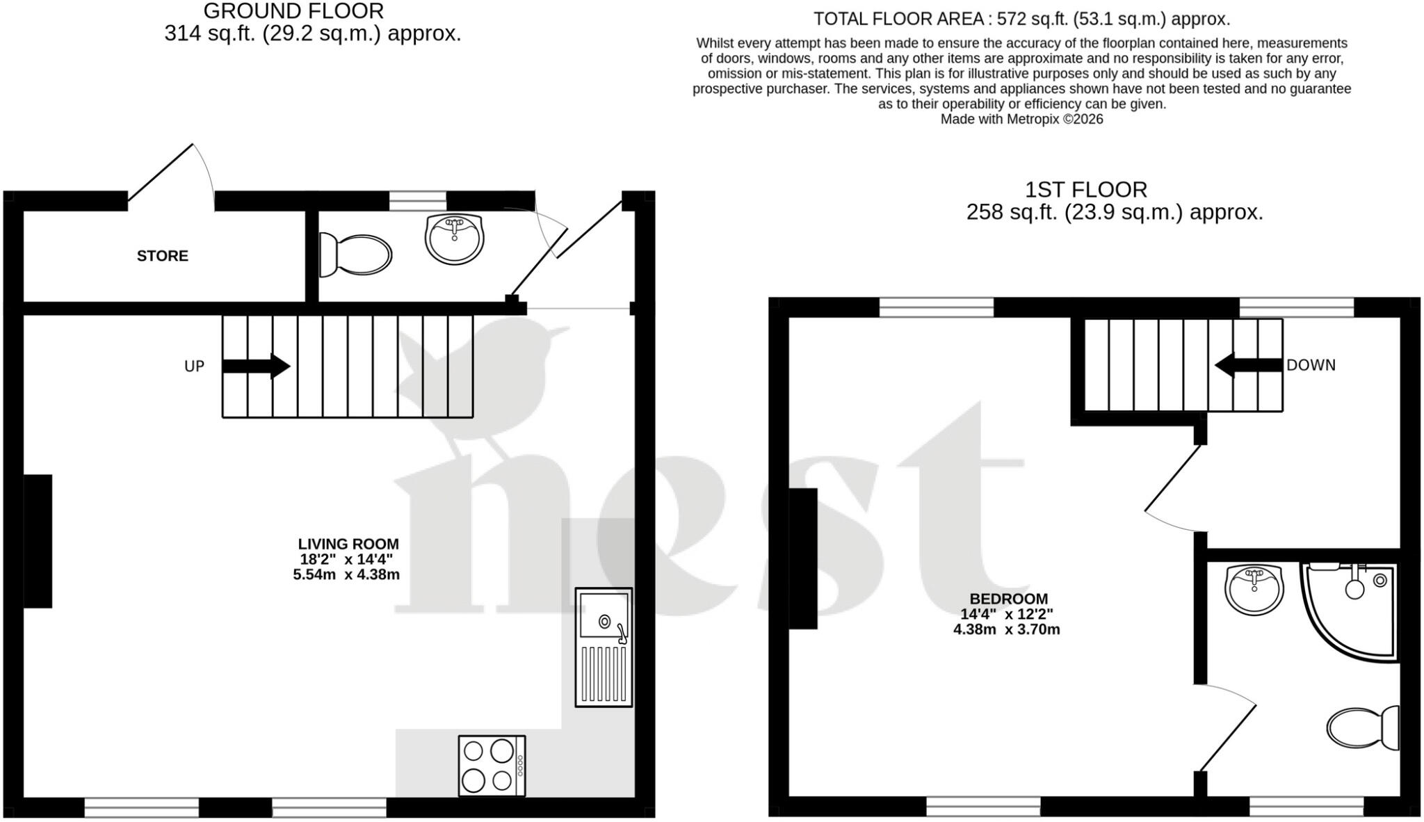 Wilton Terrace, Taunton floorplan