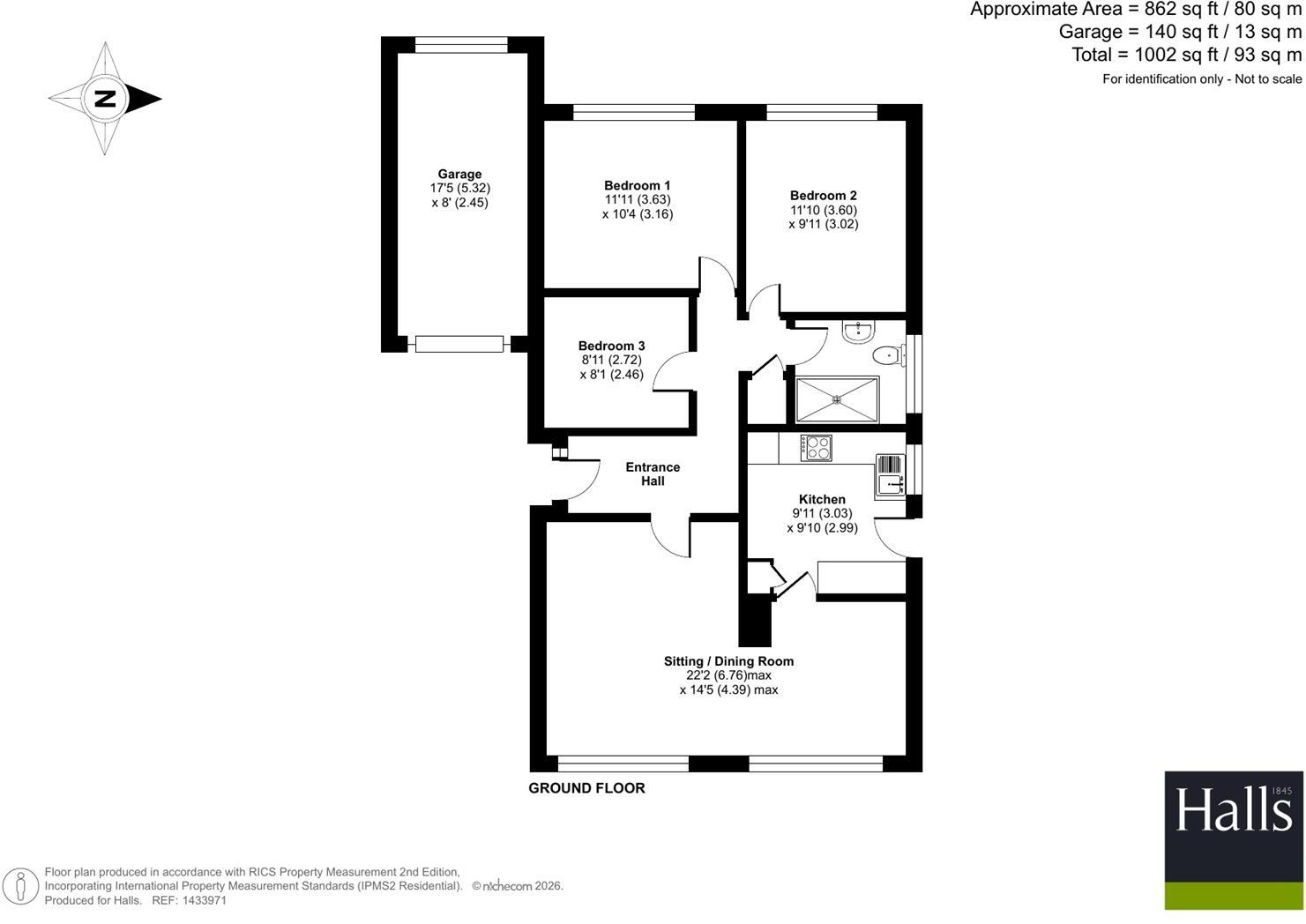 19, Hampton Rise, Oswestry floorplan