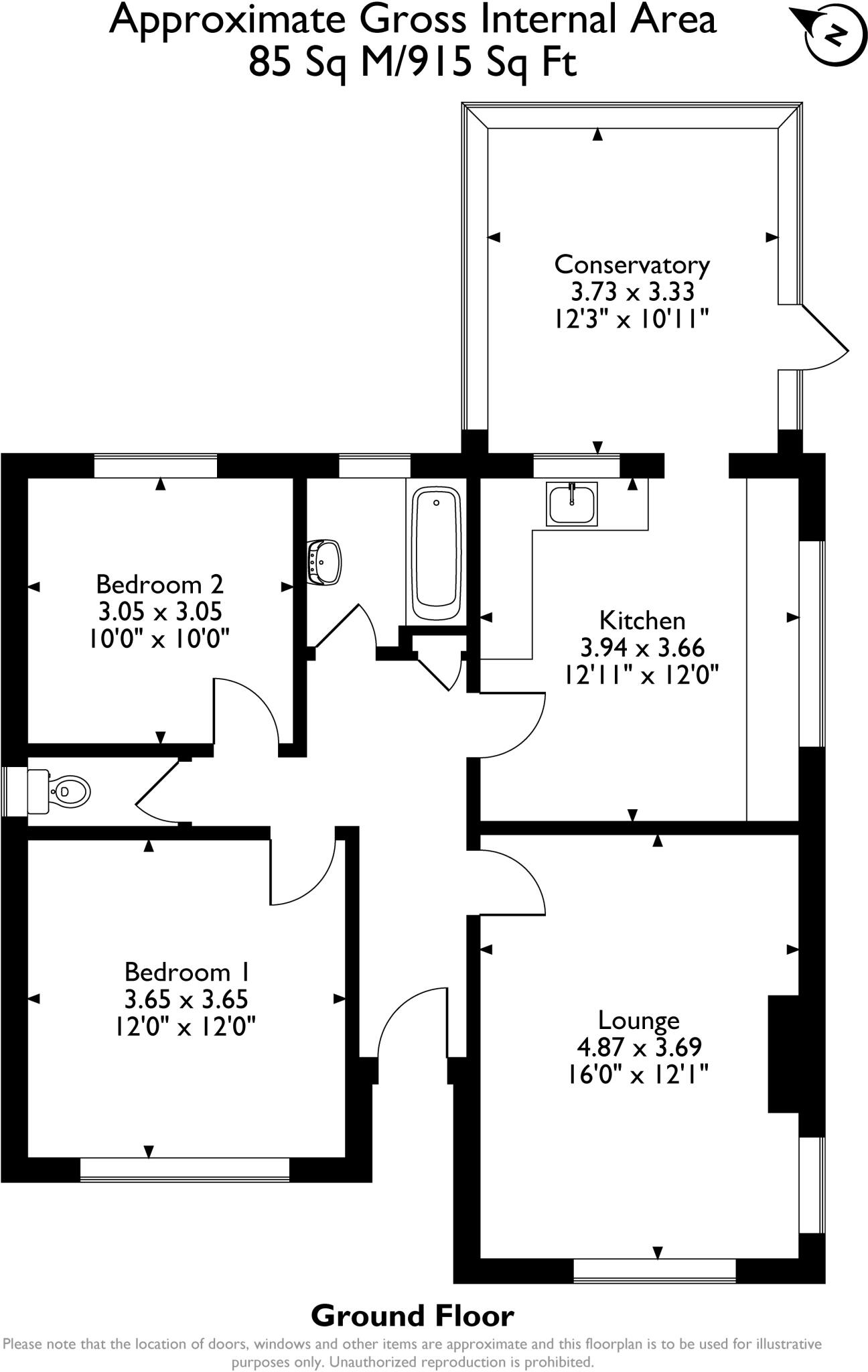Pennywoods, Burrett Road, Walsoken, Norfolk floorplan