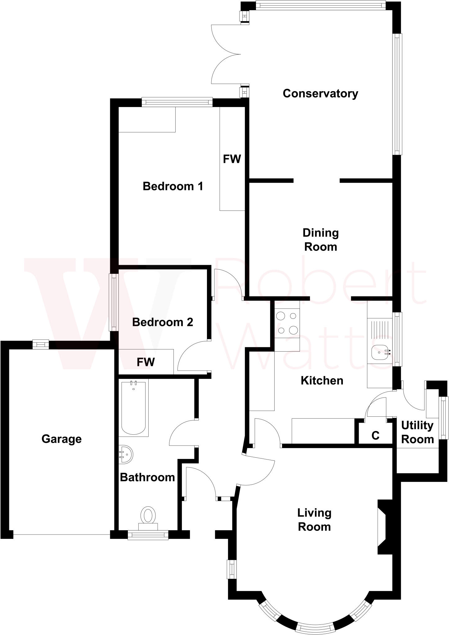 Priestley Avenue, Heckmondwike, West Yorks, WF16 floorplan