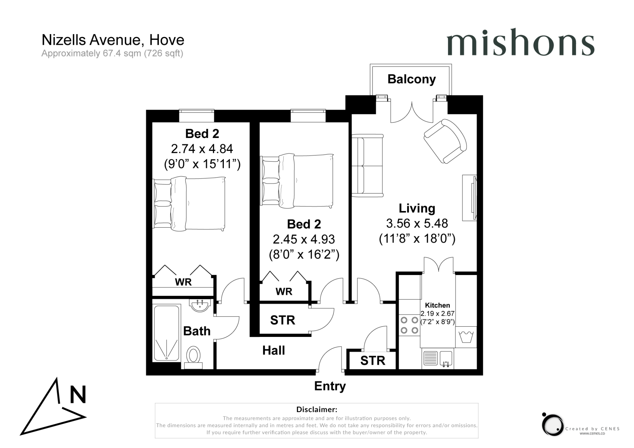 Nizells Avenue, Hove, East Sussex, BN3 floorplan