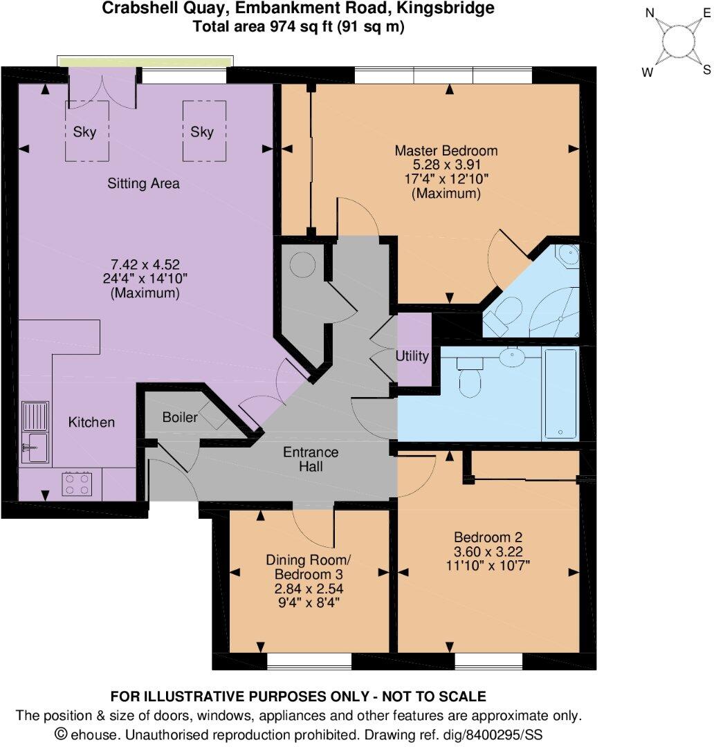 6, Crabshell Quay, Embankment Road, Kingsbridge, Devon floorplan