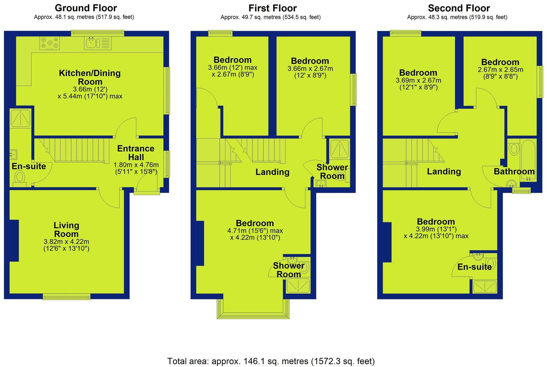 Peveril Street, Nottingham, NG7 floorplan