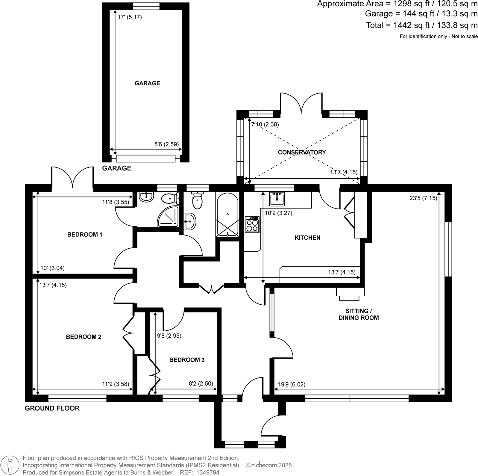 Burley Close, Loxwood, RH14 floorplan