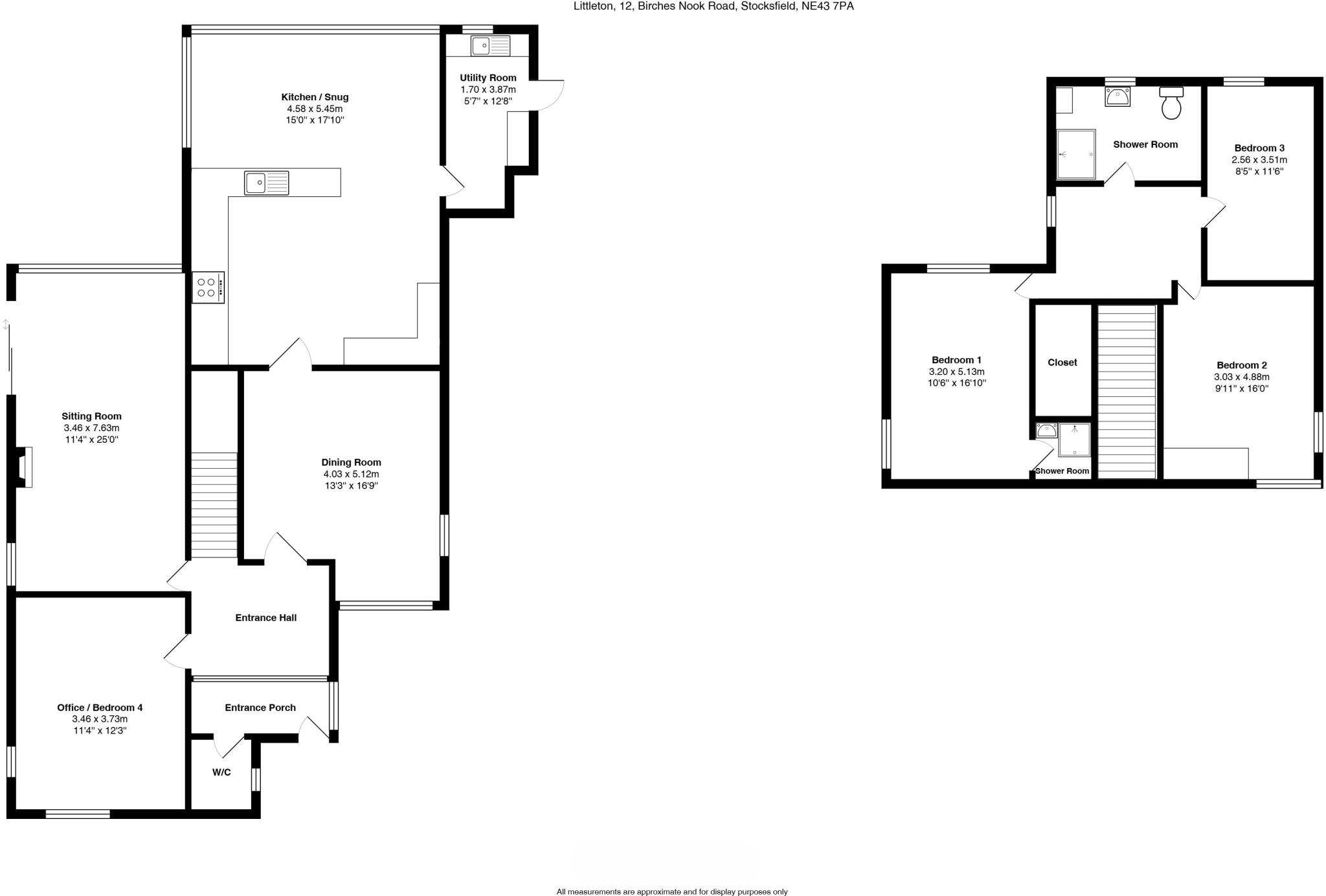 Birches Nook Road, Stocksfield, Northumberland, NE43 floorplan