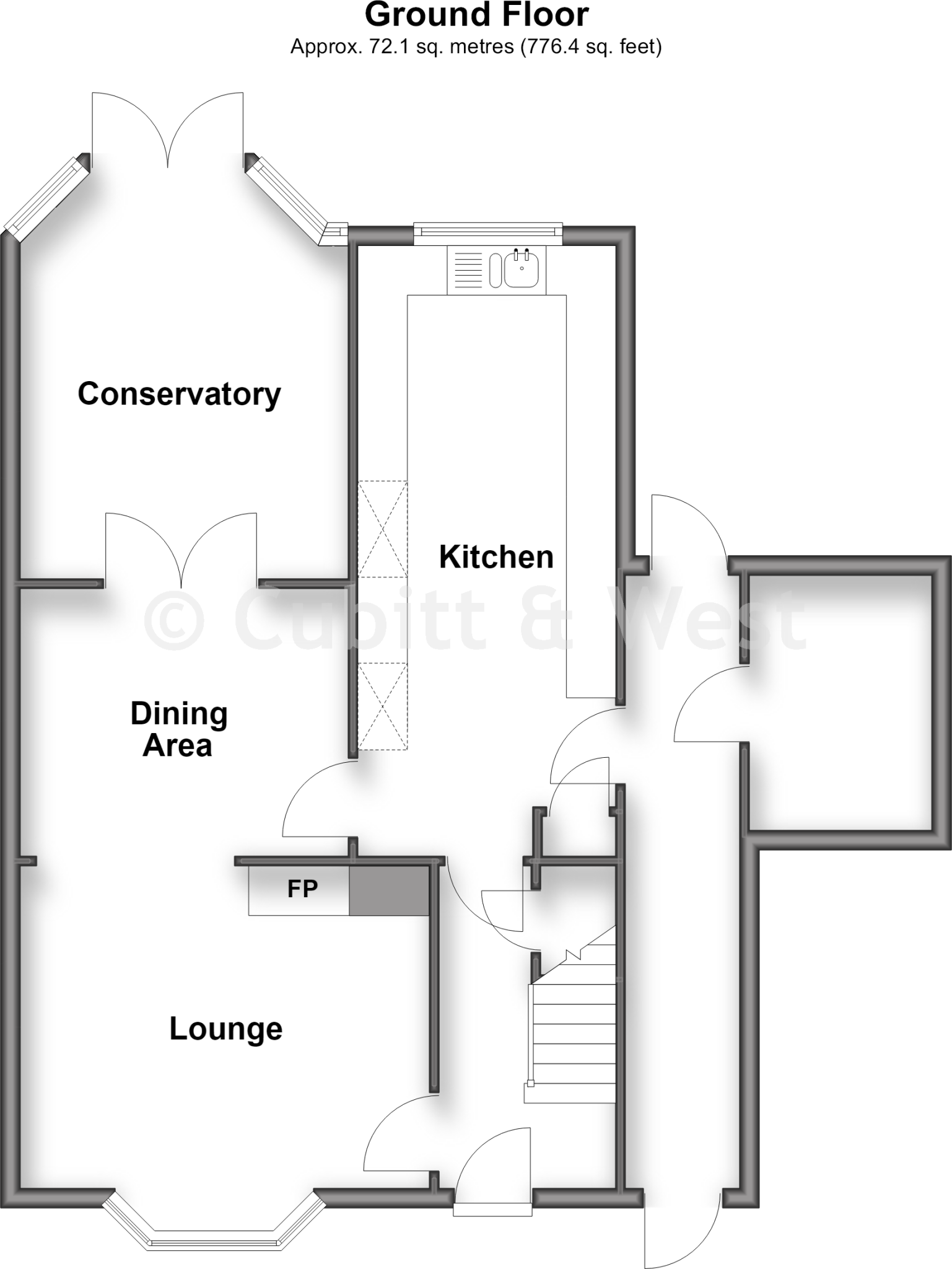 The Birches, Three Bridges, Crawley, West Sussex floorplan