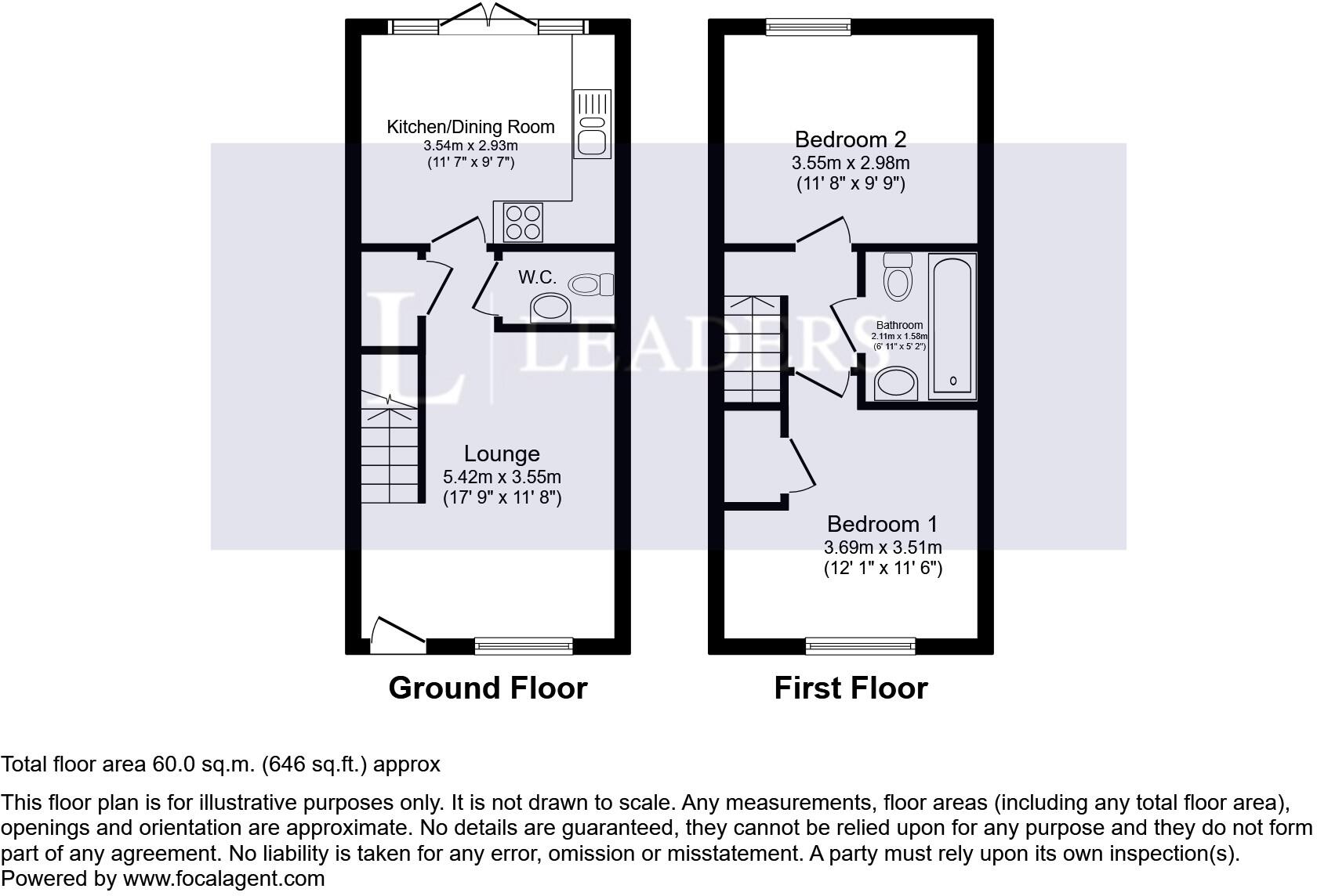 Winchester Crescent,, Chaddesden, DE21 floorplan