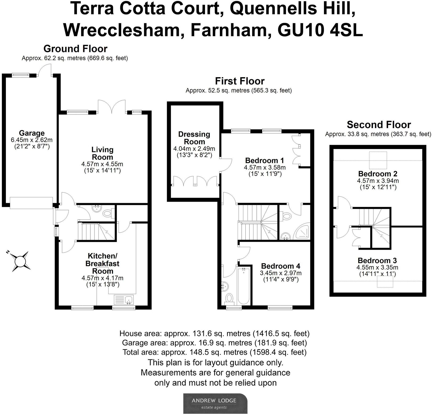 Quennells Hill, Wrecclesham, GU10 floorplan