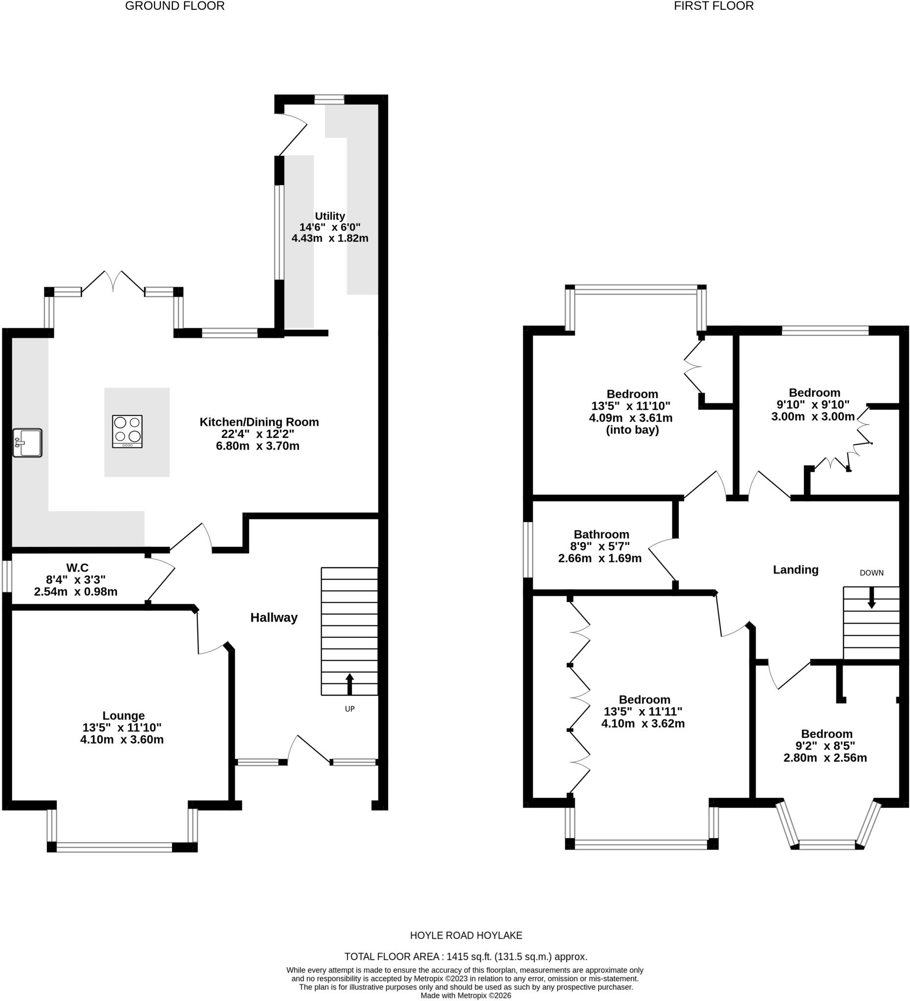 Hoyle Road, Hoylake, Wirral floorplan