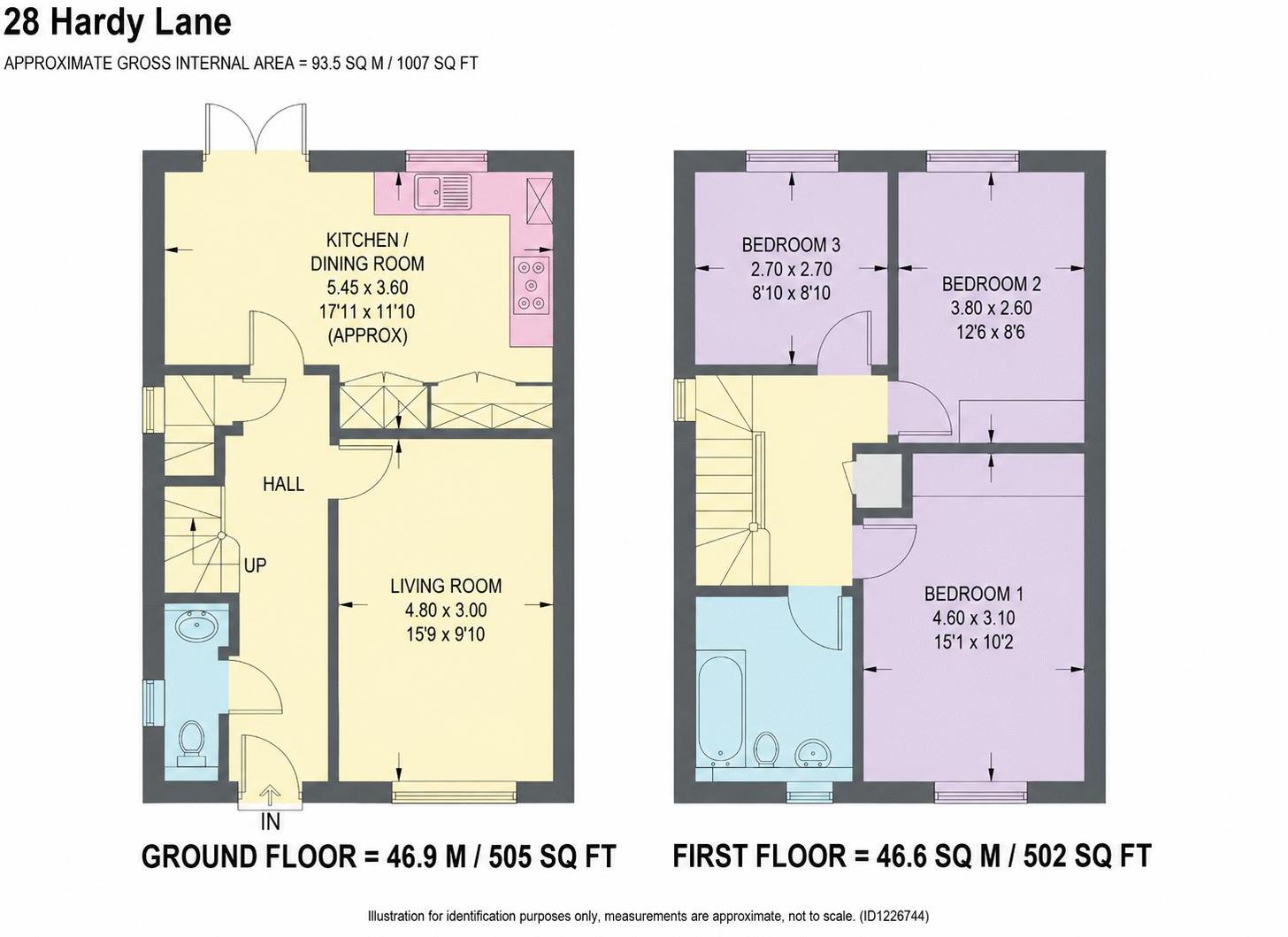 Hardy Lane, Calow, Chesterfield floorplan