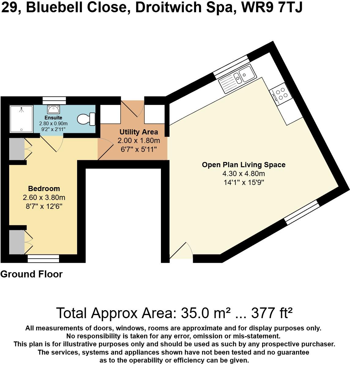 Bluebell Close, Droitwich, Worcestershire, WR9 floorplan