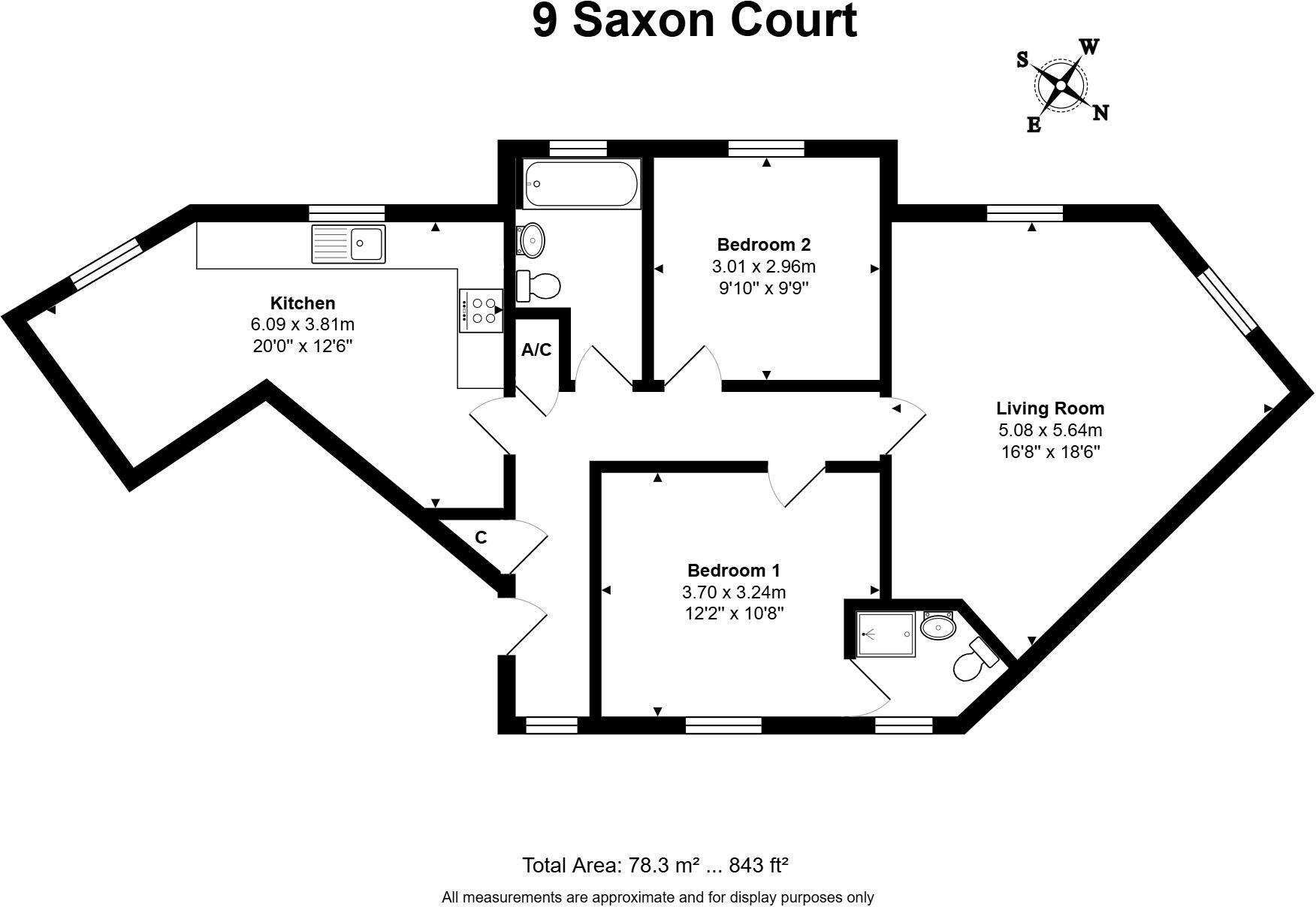 Saxon Court, Thatcham, Berkshire, RG19 floorplan