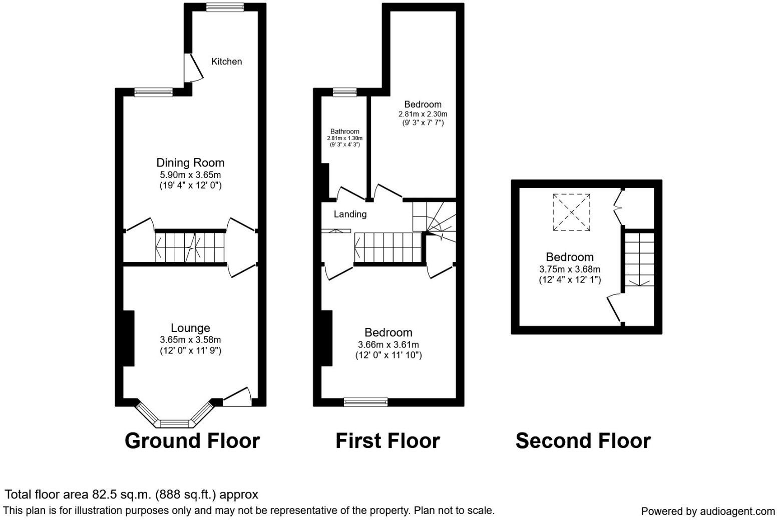 Mona Road, Sheffield, South Yorkshire, S10 floorplan