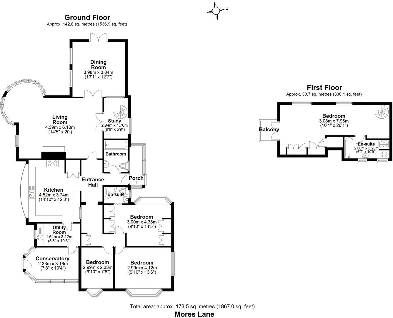 Mores Lane, Pilgrims Hatch, Brentwood floorplan