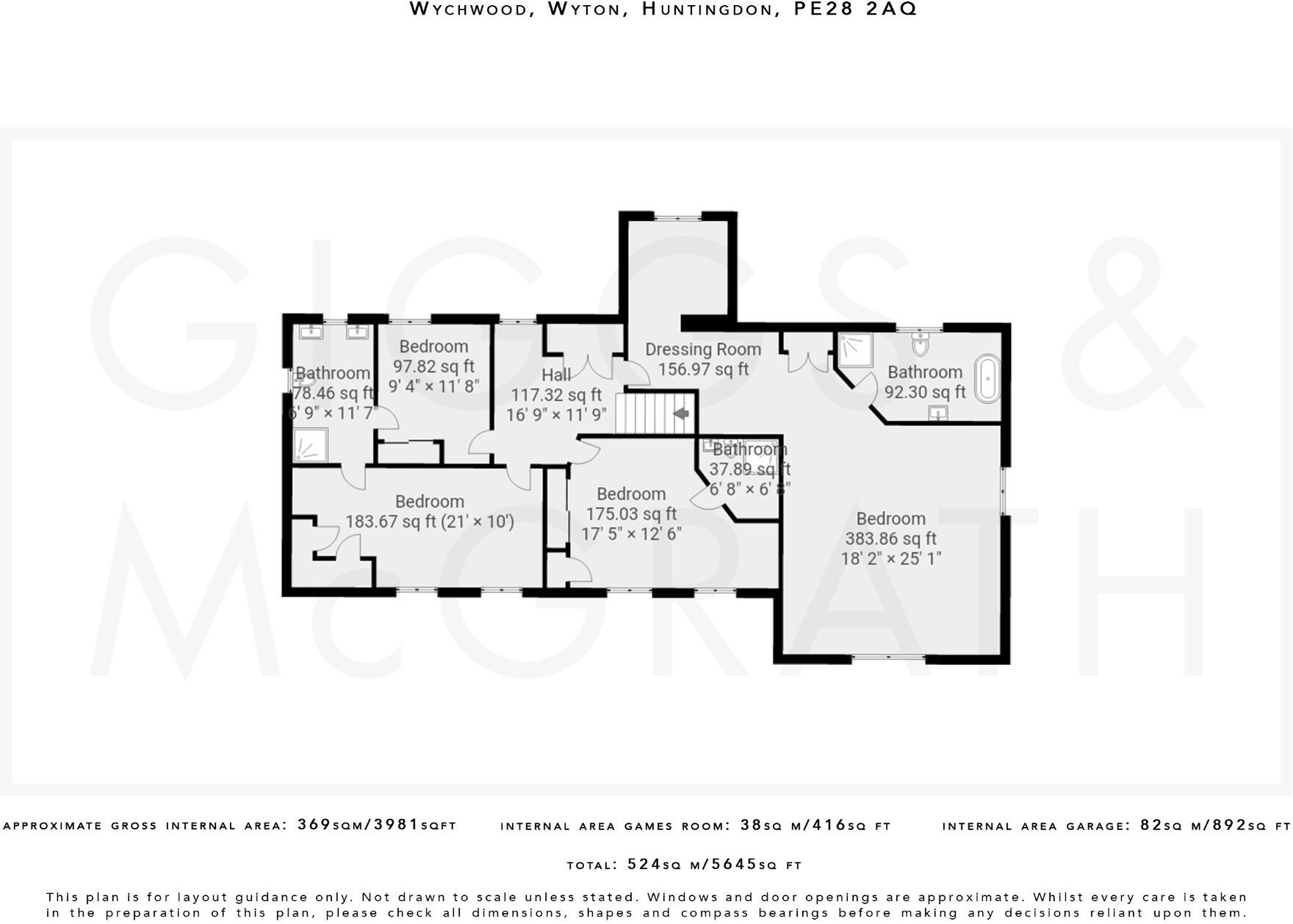 Wychwood, Rectory Lane, Wyton, Huntingdon, Cambridgeshire, PE28 2AQ floorplan