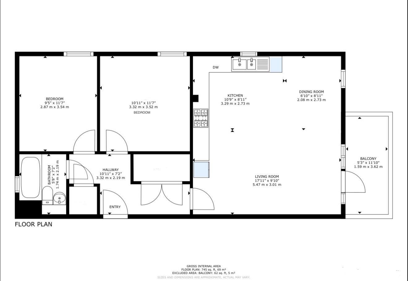 De Normanville Avenue, Leamington Spa floorplan