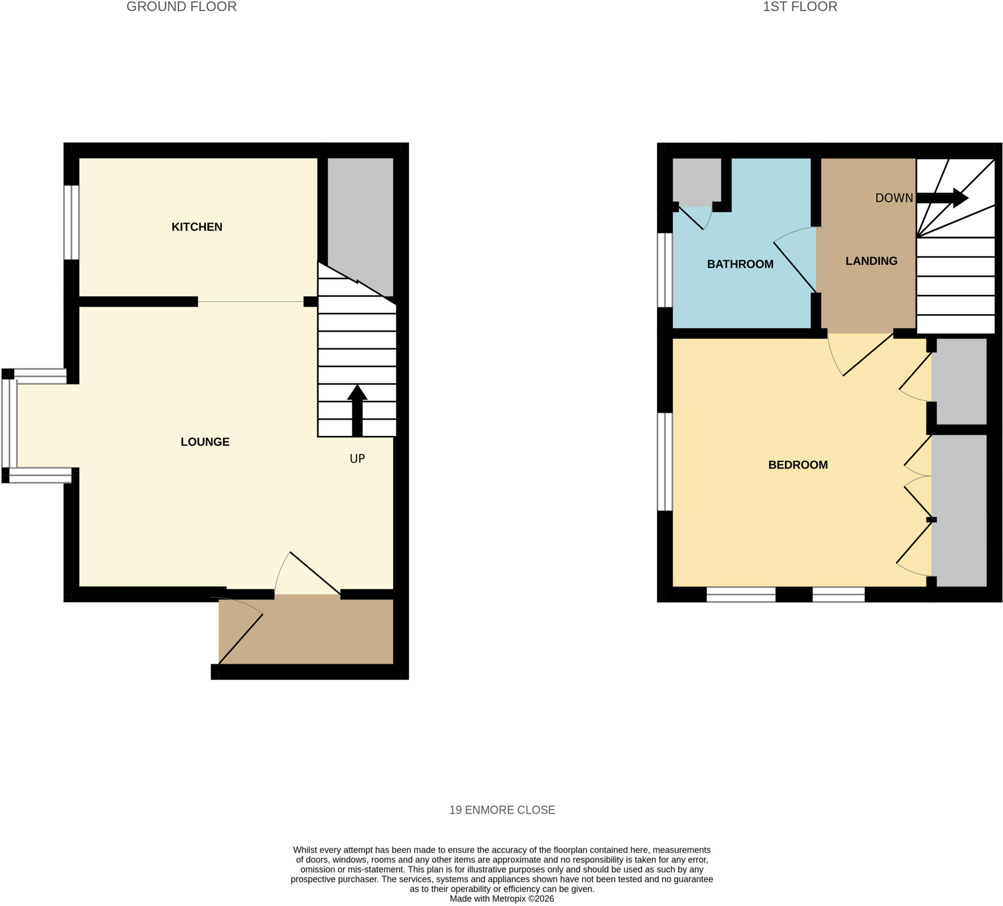 Enmore Close, Burnham On Sea, Somerset, TA8 floorplan