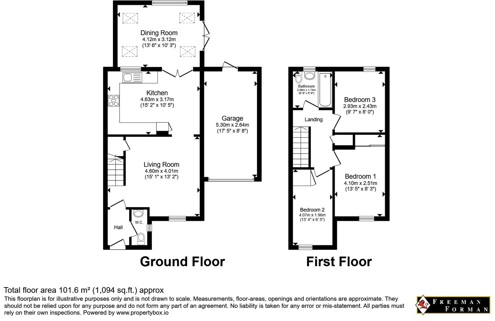 Amberley Close, Tonbridge, Kent, TN9 floorplan