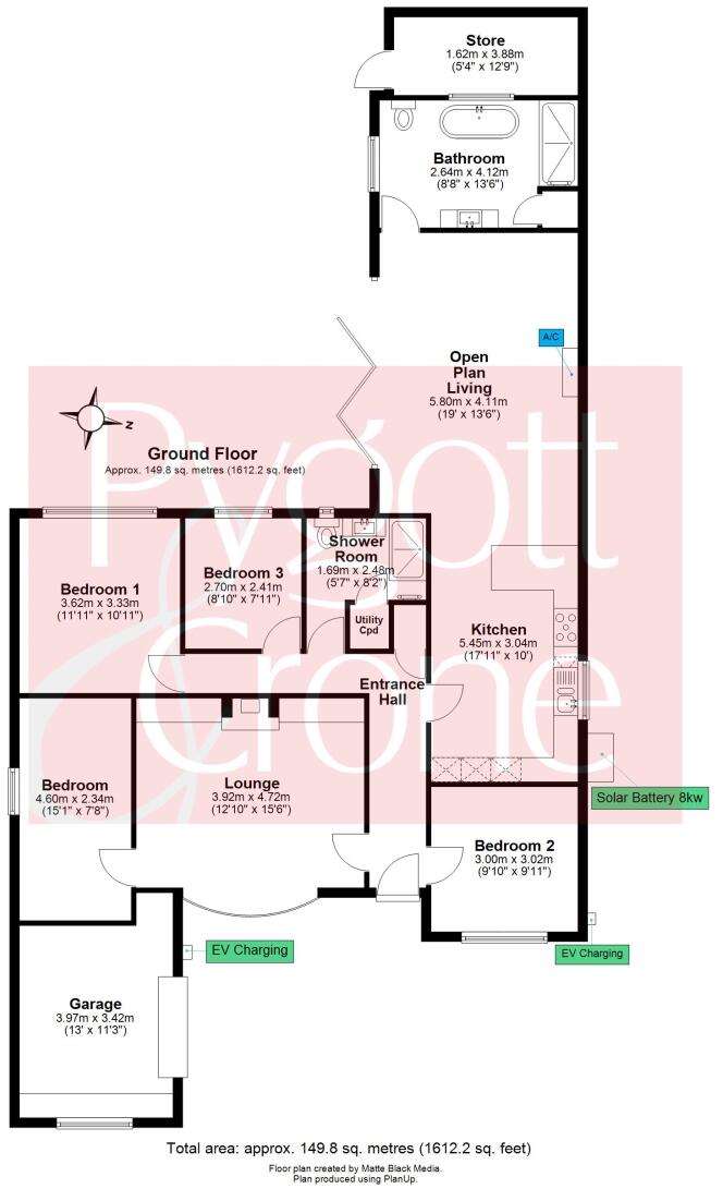 Newton Close, Metheringham, Lincoln, LN4  floorplan