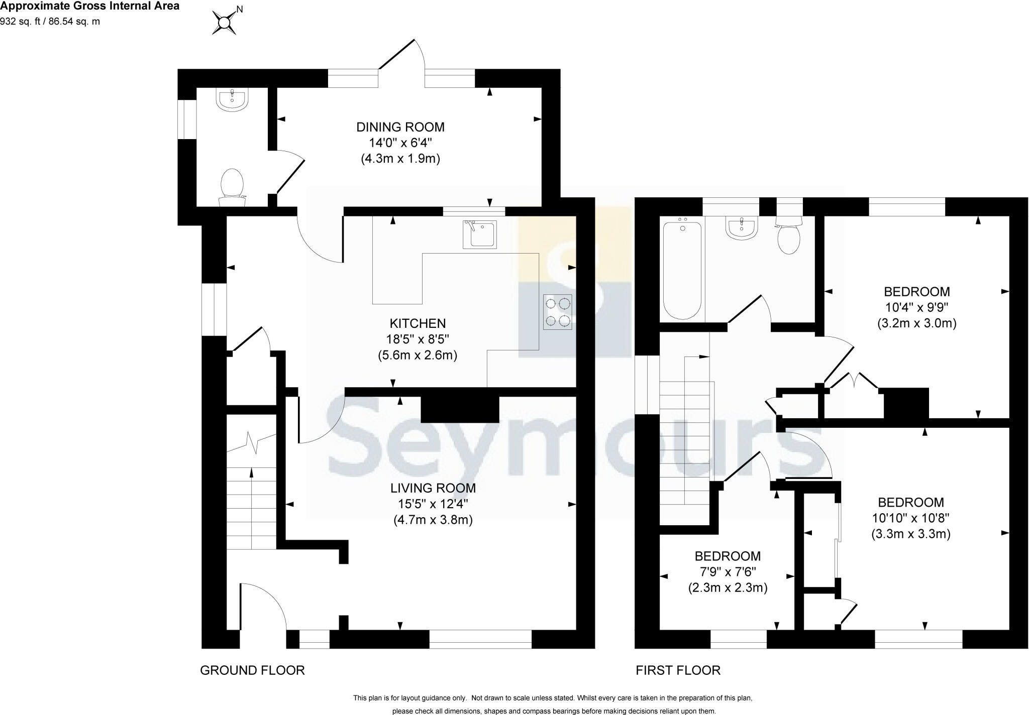 Bunyard Drive, Woking, Surrey, GU21 floorplan