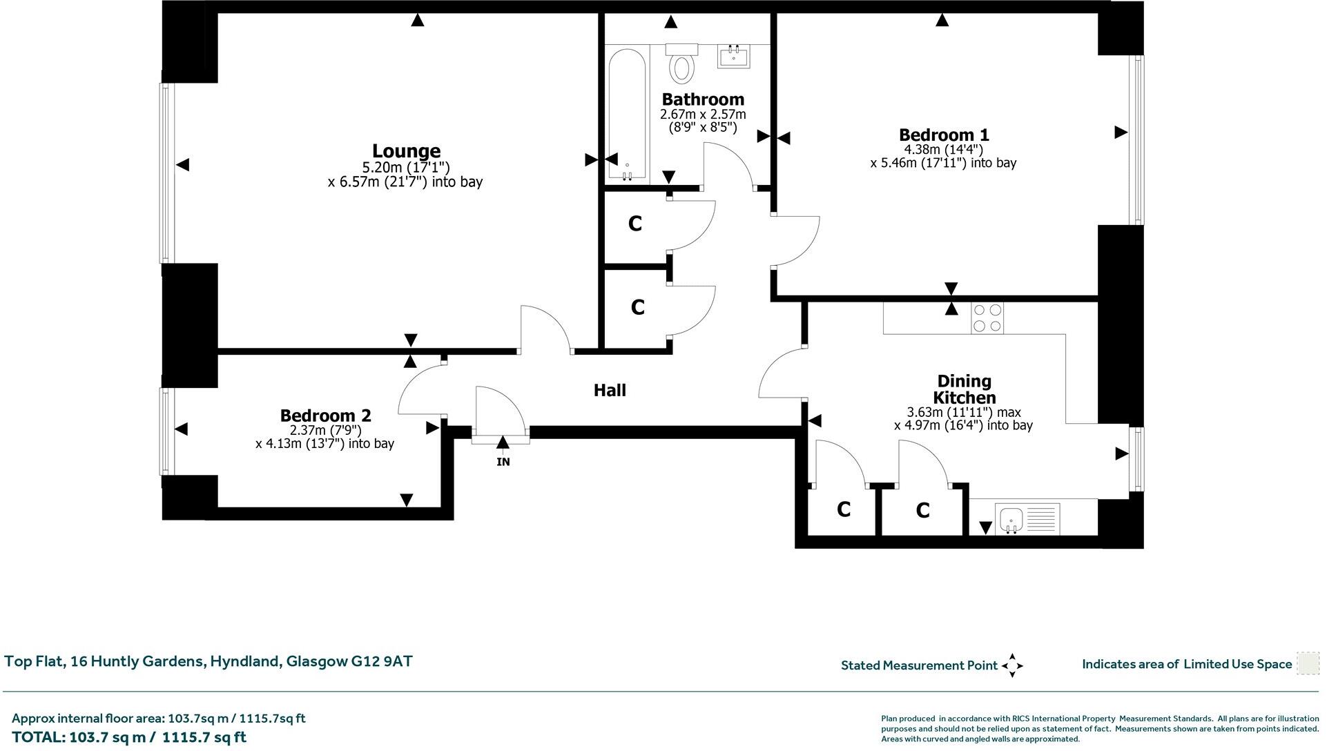 Huntly Gardens, Dowanhill, Glasgow floorplan