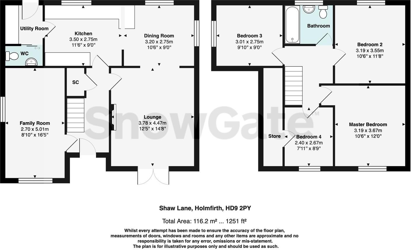 Shaw Lane, Holmfirth floorplan