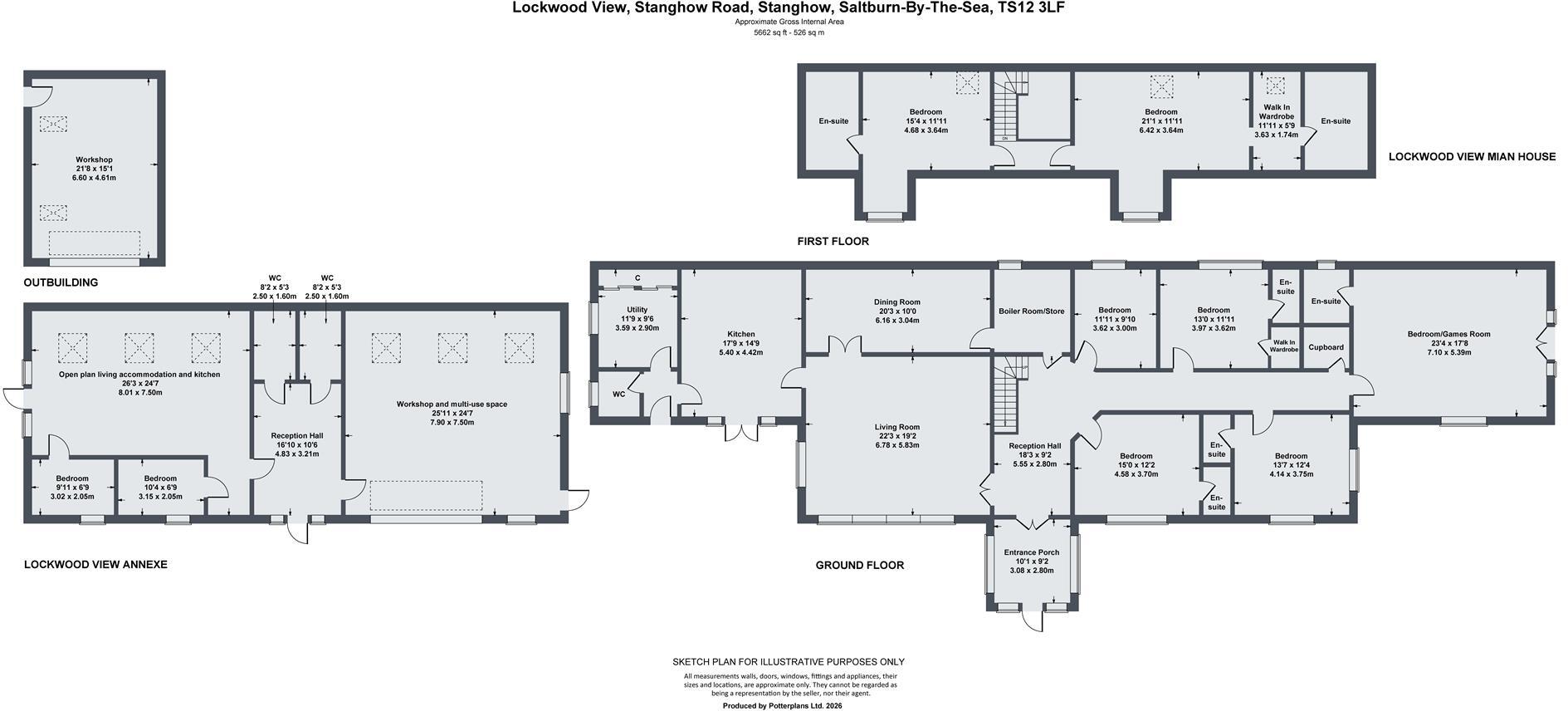 Lockwood View, Stanghow Road, Saltburn-by-the-Sea TS12 3LF floorplan