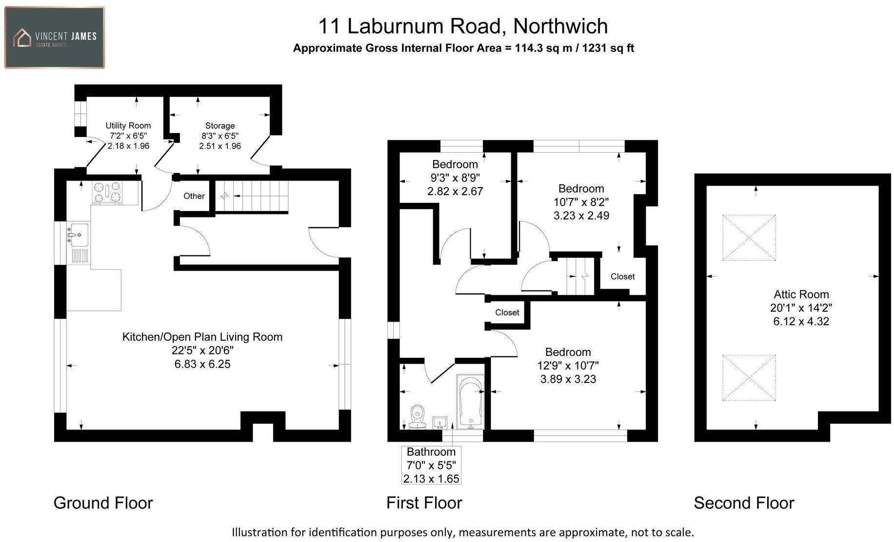 Laburnum Road, Rudheath, CW9 floorplan
