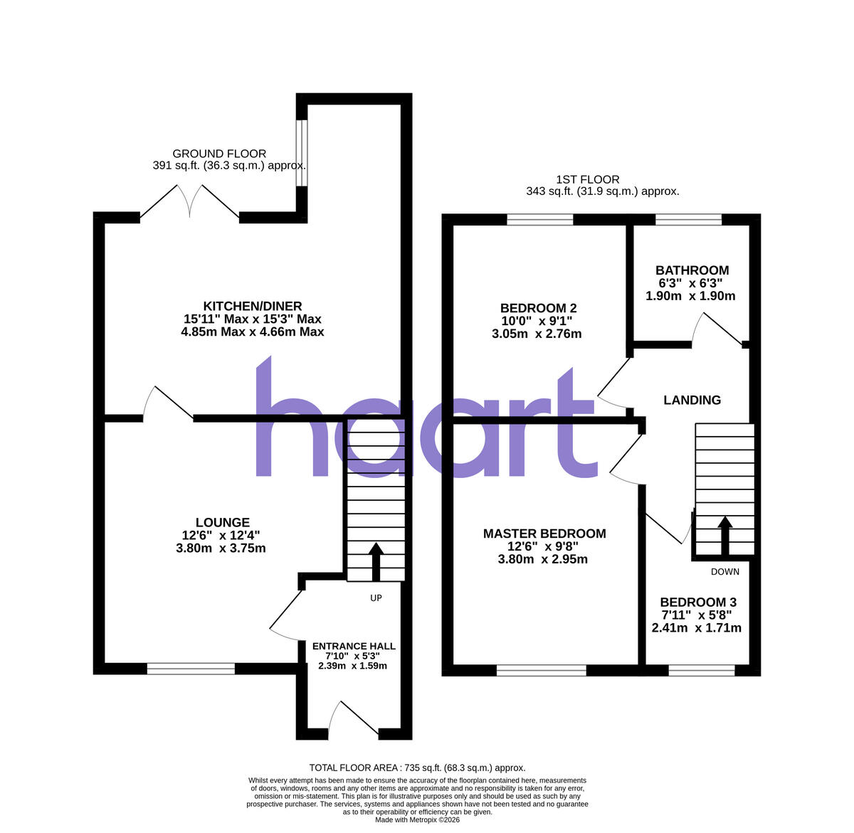 Manor Park, Borrowash floorplan