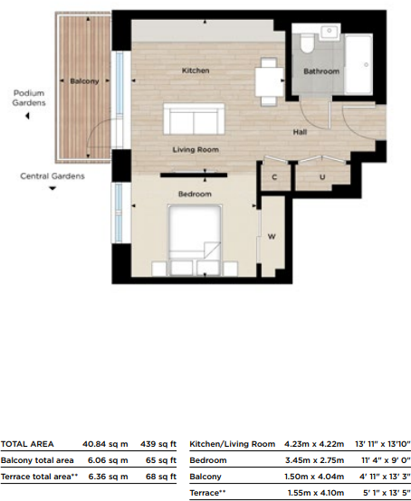 Greenleaf Walk, The Green Quarter, Southall, UB1 floorplan