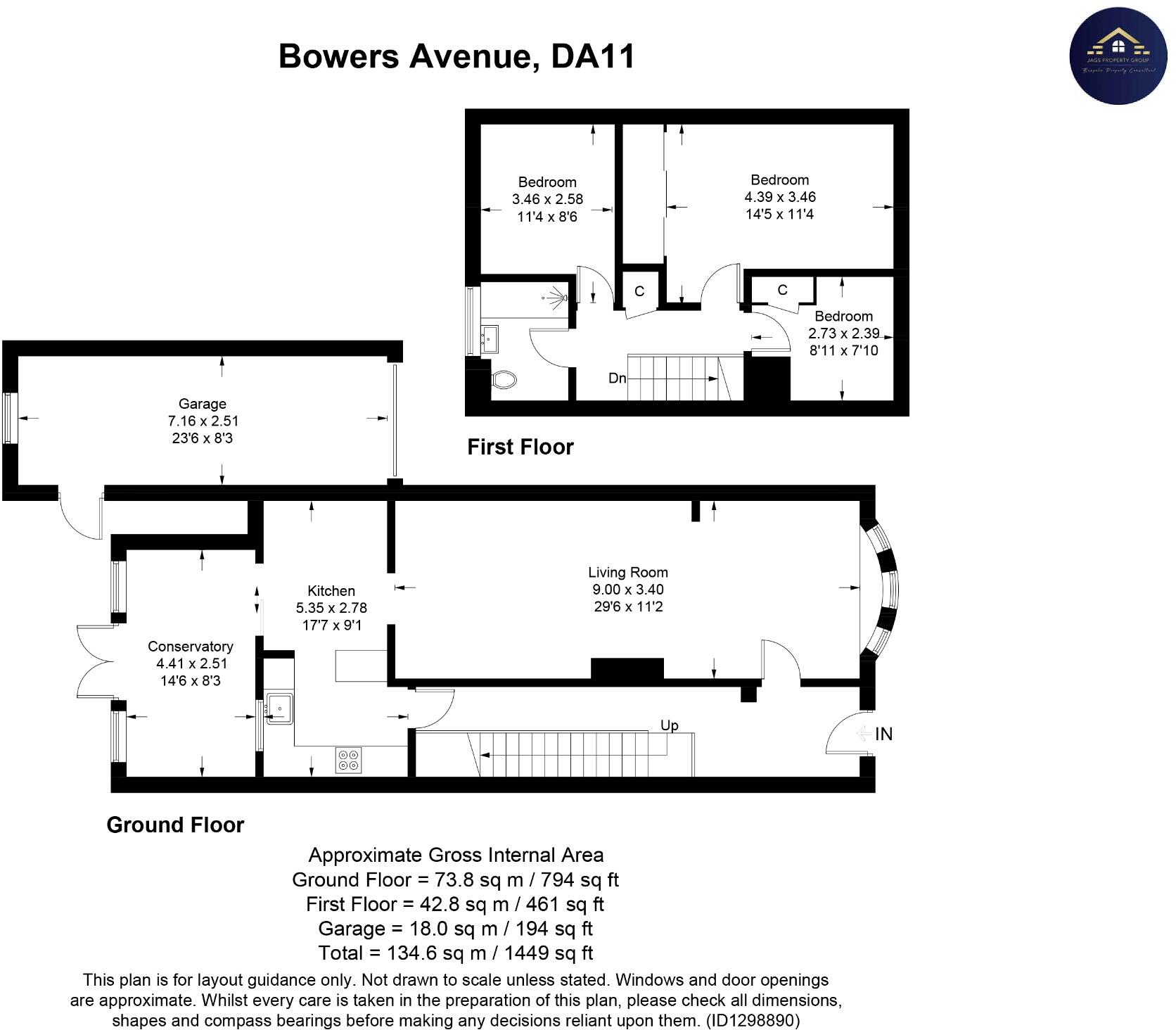 Bowers Avenue, Northfleet, Gravesend, Kent, DA11 floorplan