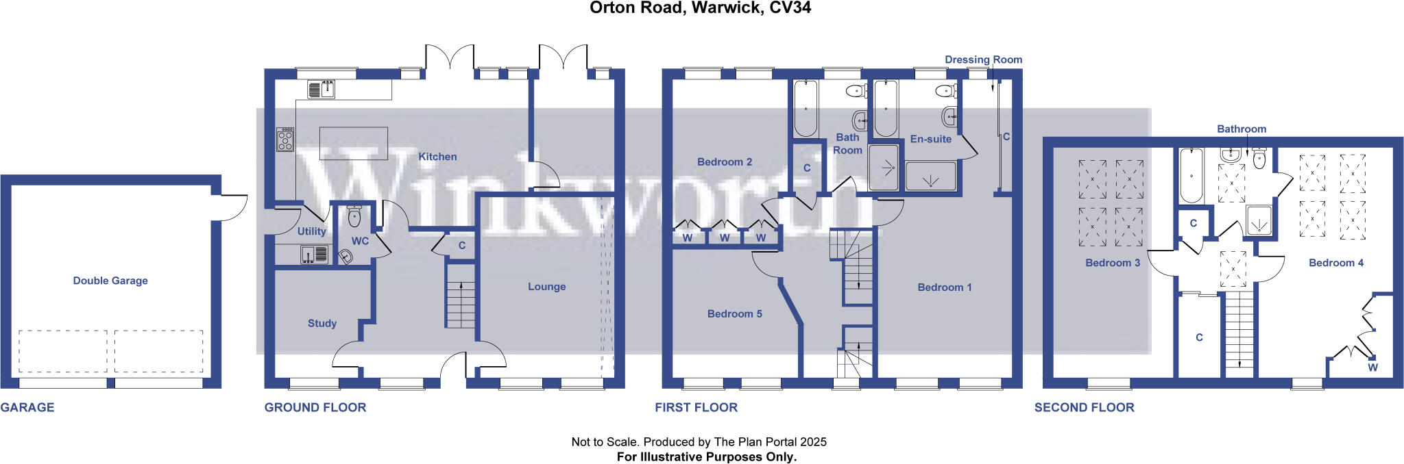 Orton Road, Warwick, Warwickshire, CV34 floorplan